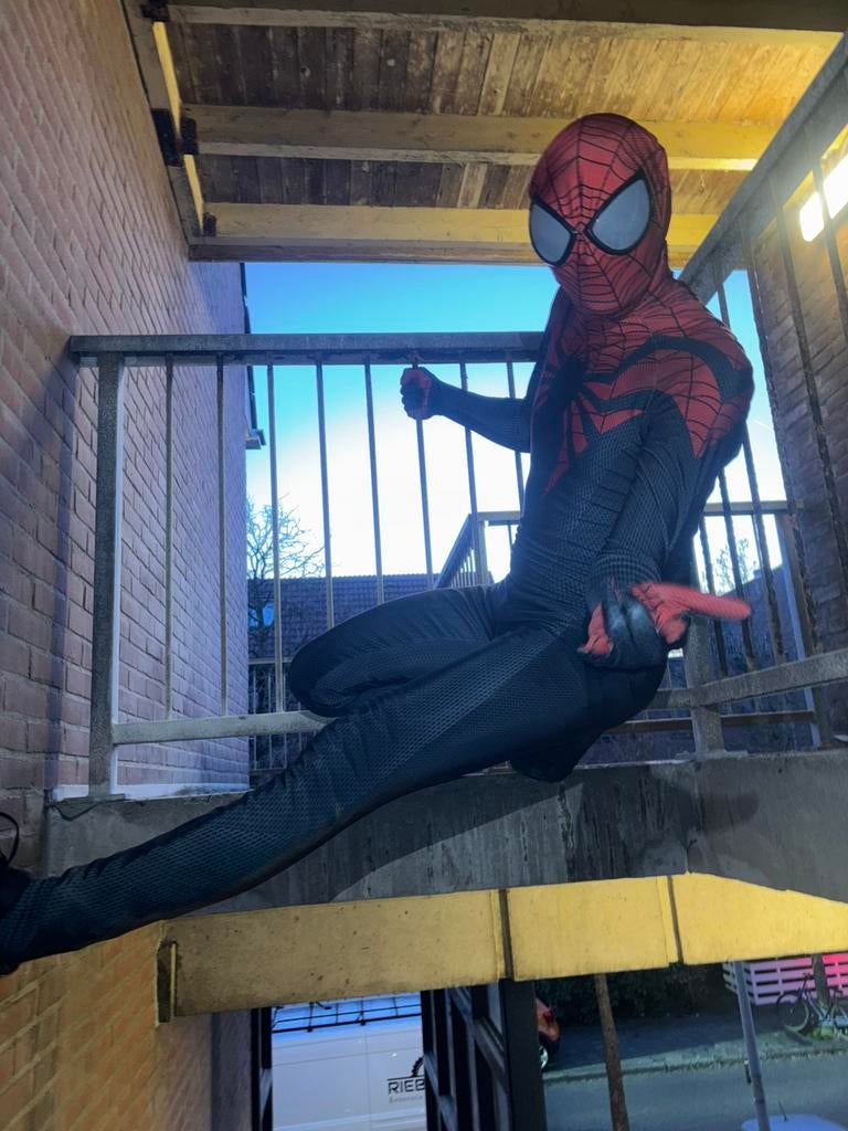 Spiderman mascotte, Hobby en Vrije tijd, Feestartikelen, Zo goed als nieuw, Overige, Ophalen