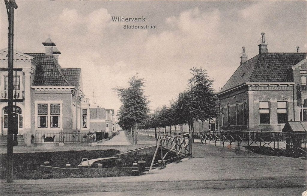 702-428-019 Wildervank Stationsstraat, Verzamelen, Ophalen of Verzenden, Voor 1920, Groningen