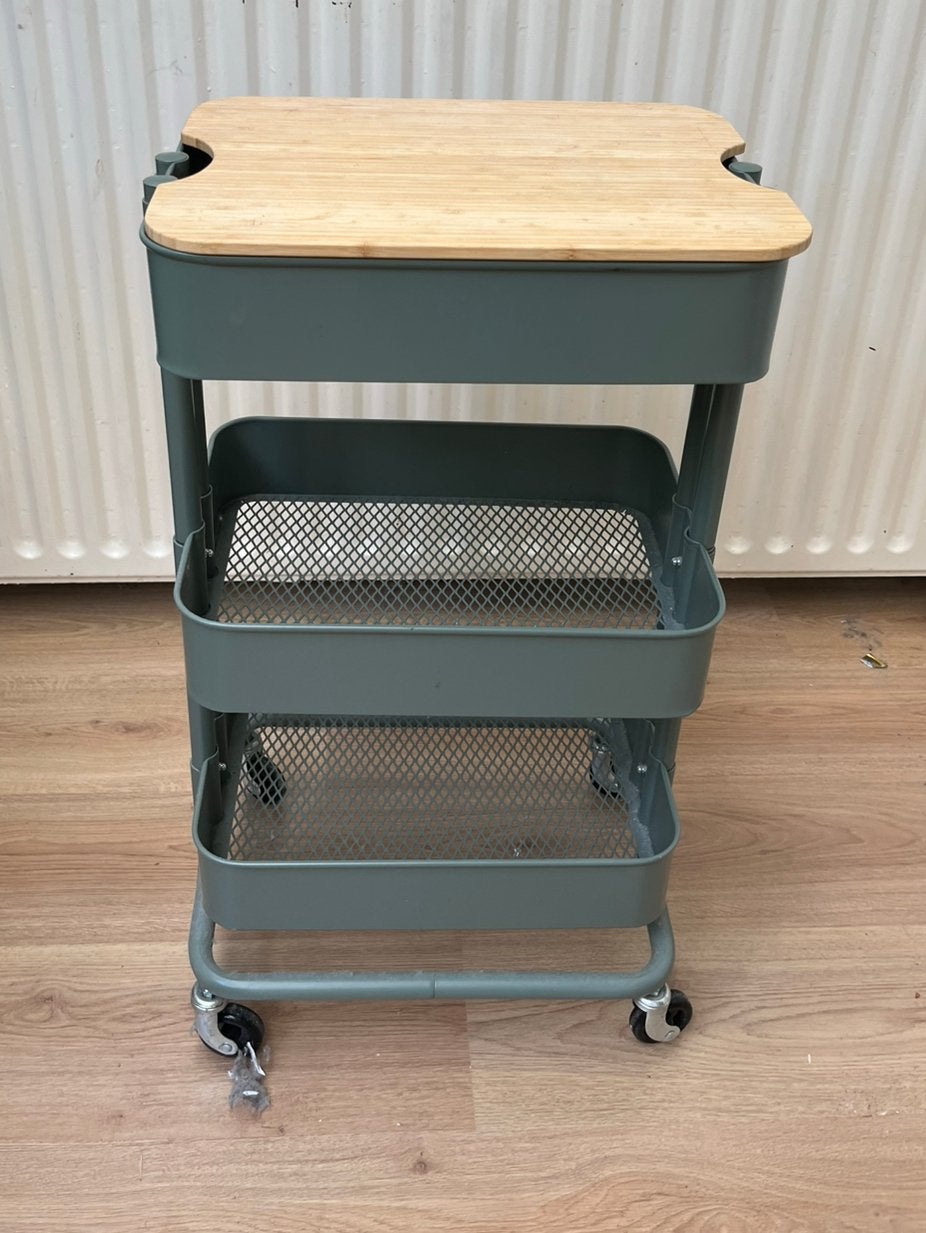 Rolkastje ikea groen, Huis en Inrichting, Ophalen, Gebruikt