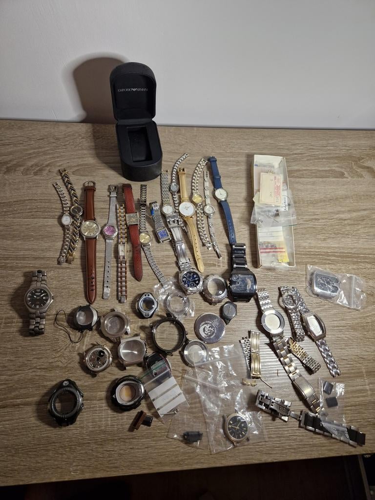 Groot Partij Horloges en horloge onderdelen, Ophalen of Verzenden, Gebruikt, Seiko