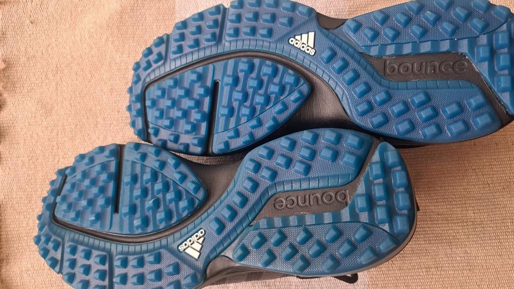Adidas Bounce Golfschoenen - Zwart/Blauw, Kleding | Heren, Schoenen, Ophalen of Verzenden, Zo goed als nieuw, Blauw