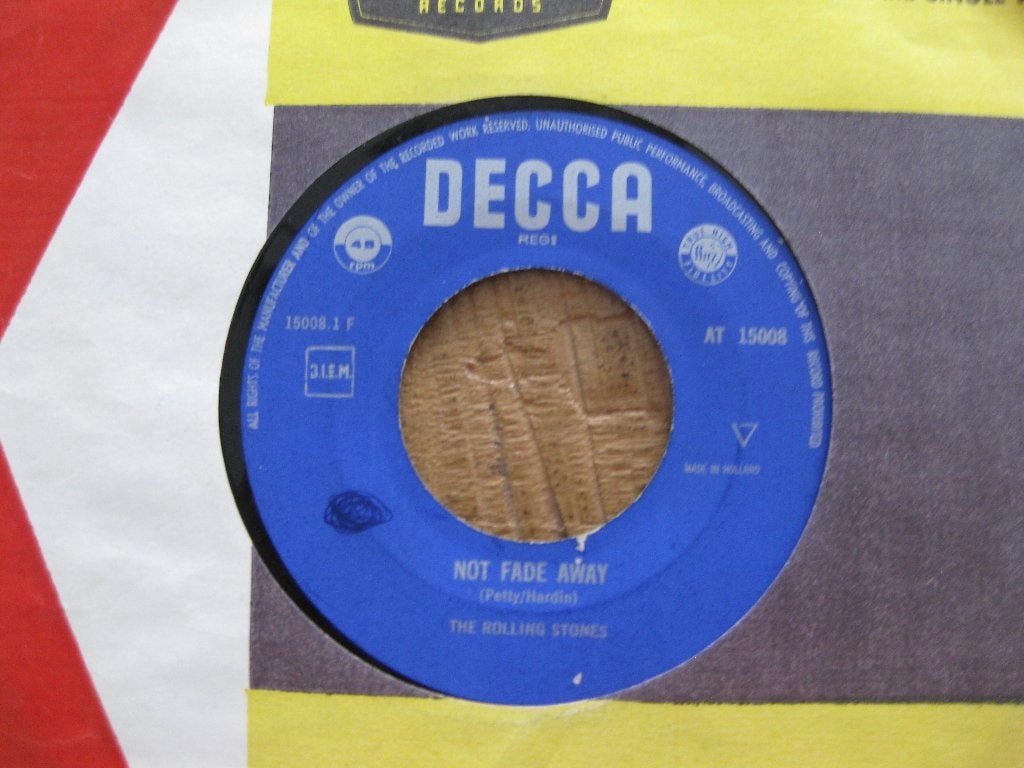 Vinyl single  The Rolling Stones   "Not fade away", Ophalen of Verzenden, Gebruikt, Pop