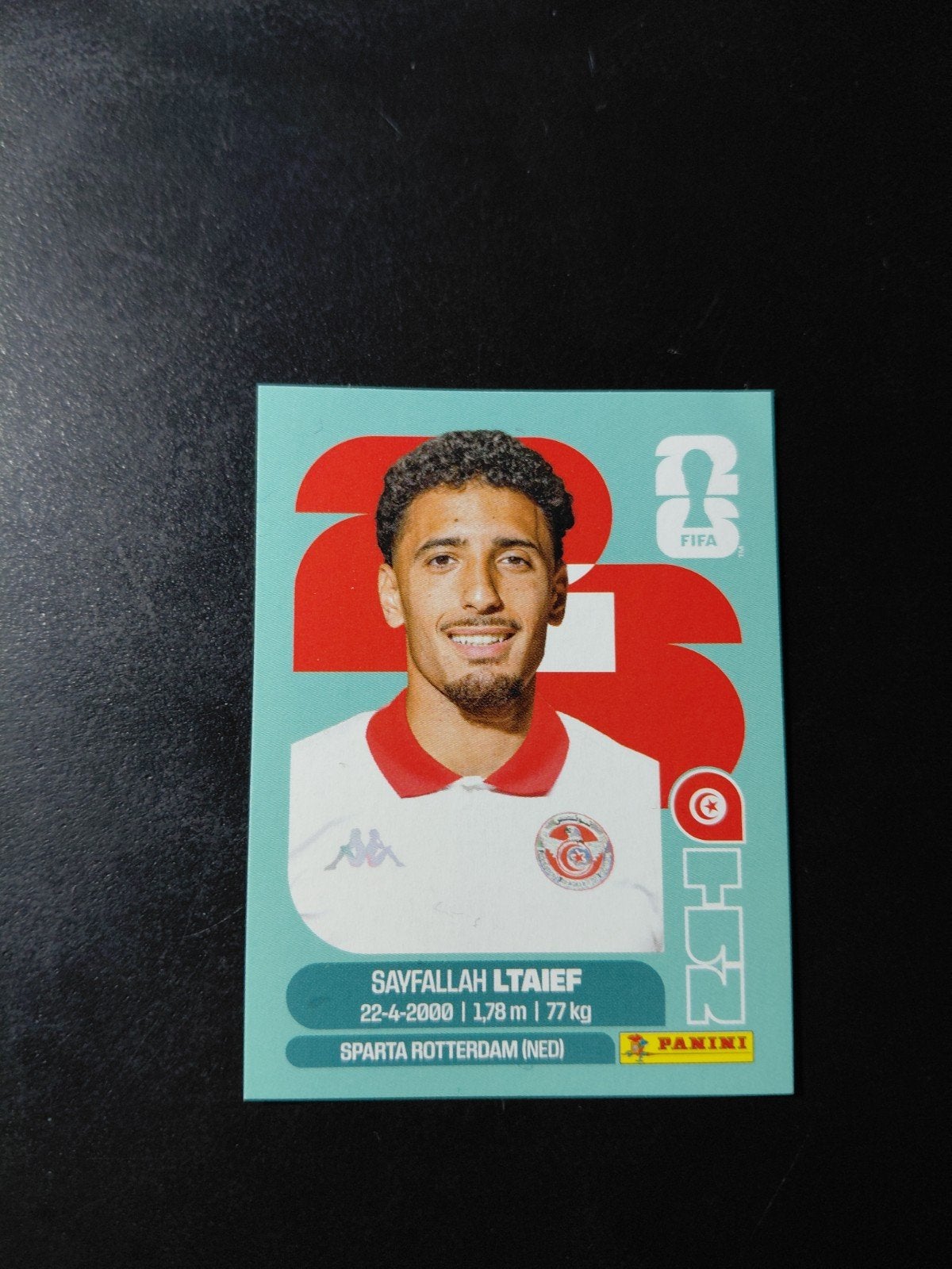 ltaief (tunesie/sparta rotterdam) panini wk 2026, Verzenden, Nieuw, Buitenlandse clubs, Poster, Plaatje of Sticker