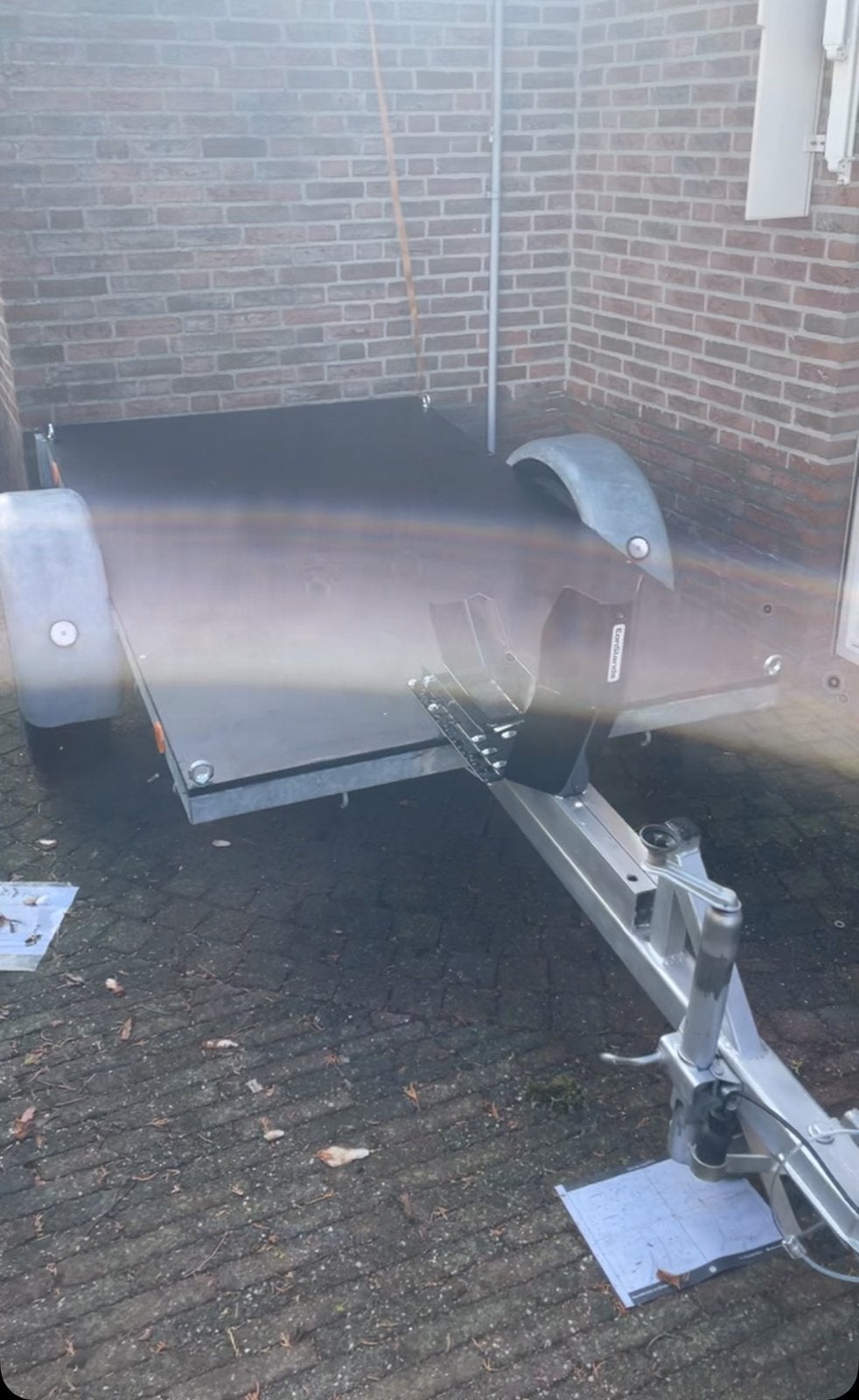 Motor aanhanger ZGAN - Rijbewijs vrij, Ophalen of Verzenden, Zo goed als nieuw