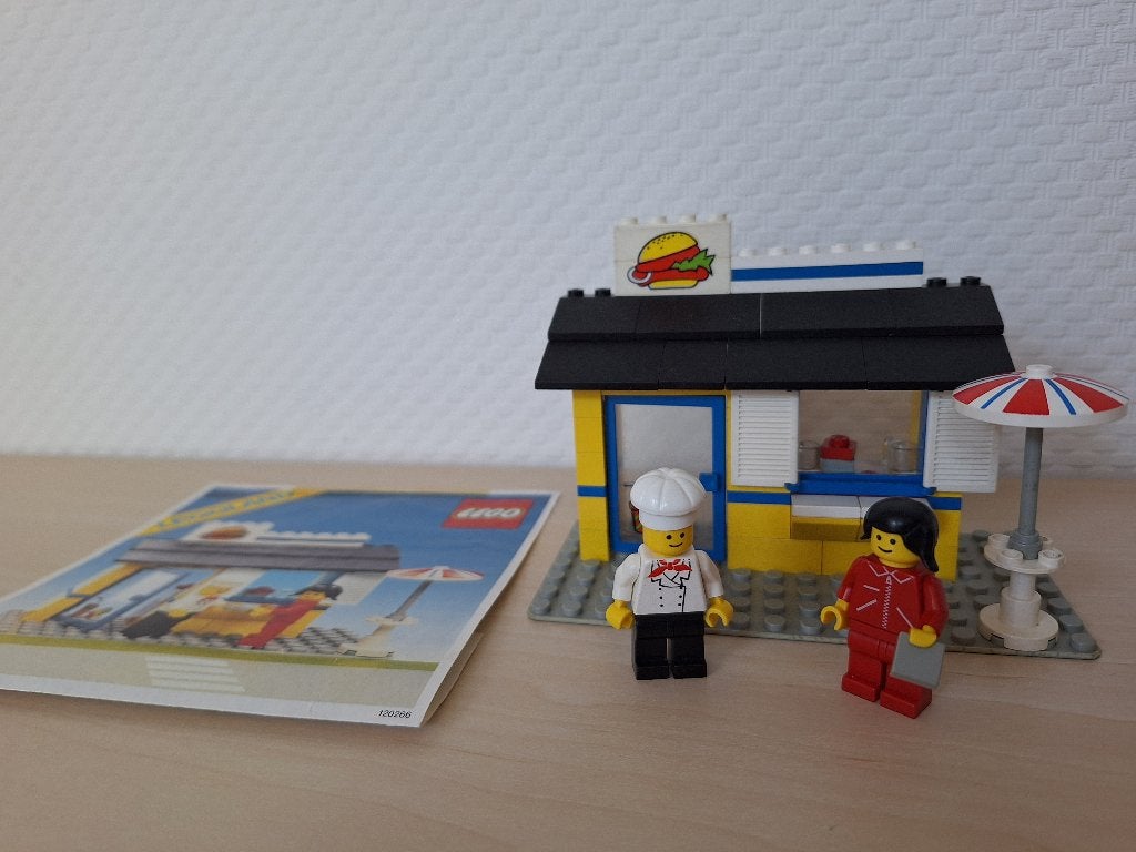* Lego: 6683 Hamburger Stand, Snackbar * Vintage *, Gebruikt, Lego, Ophalen of Verzenden, LEGOLAND