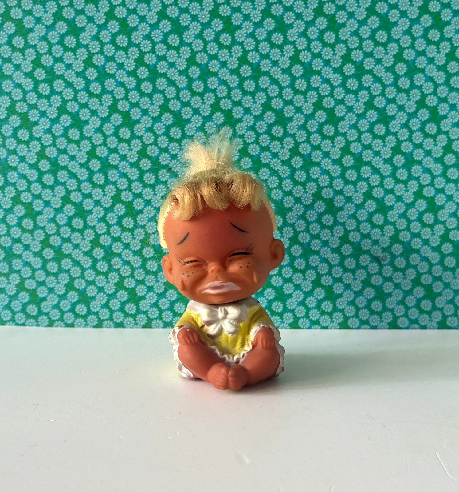 Vintage 70’s emotie popje, Gebruikt, Ophalen of Verzenden, Nvt, Pop