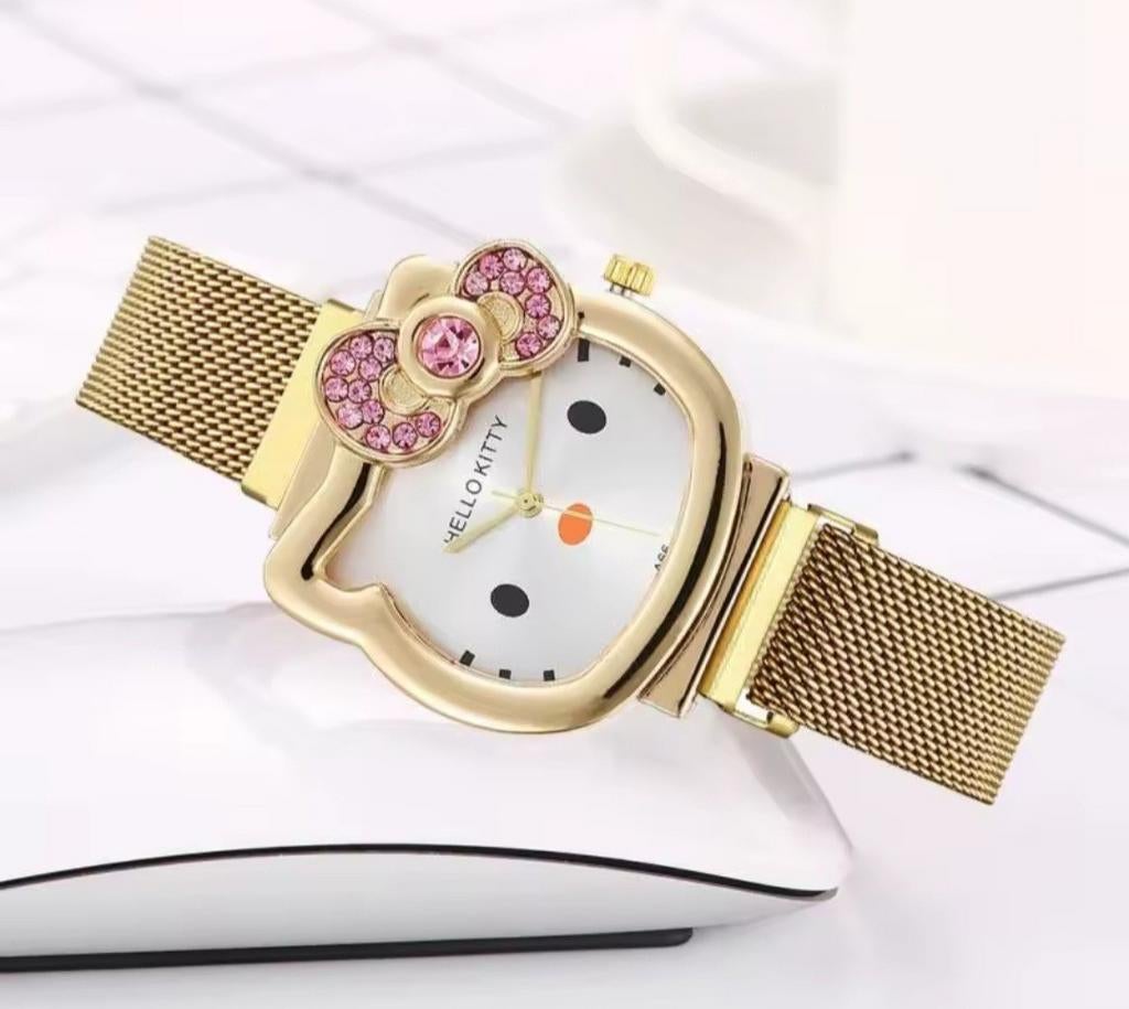 Nieuw Hello Kitty Horloge - Per Stuk, Sieraden, Tassen en Uiterlijk, Ophalen of Verzenden, Nieuw, Meisje