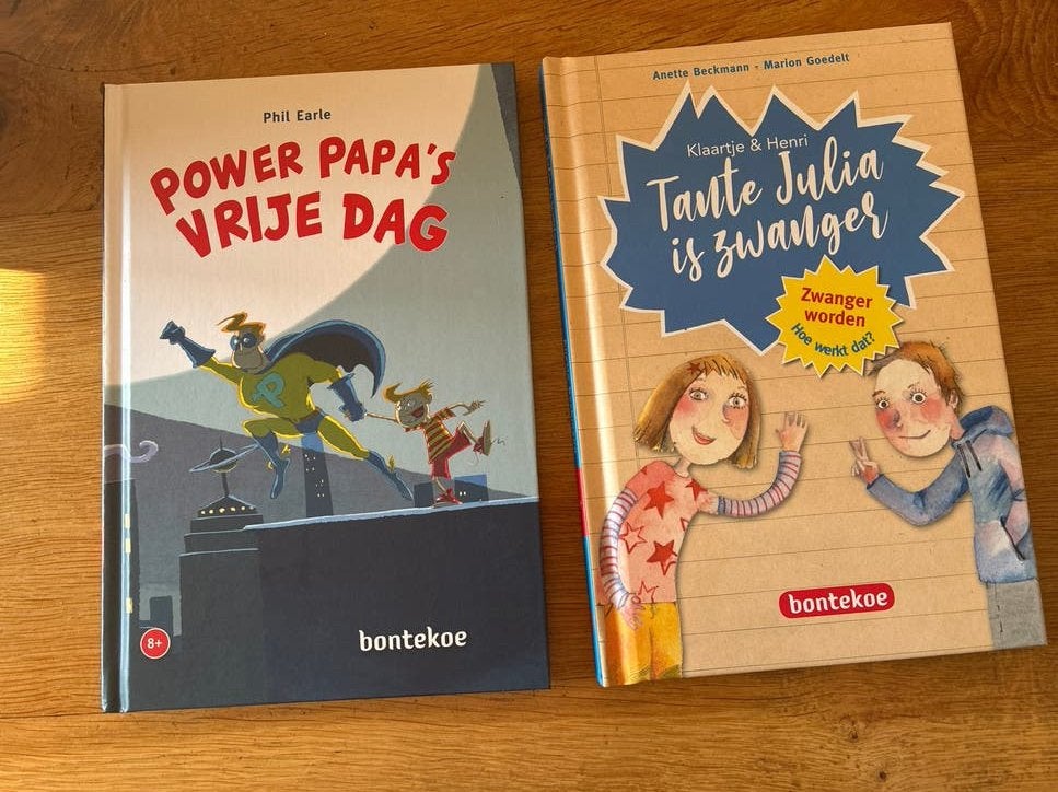 2 kinderboeken: Power Papa's Vrije Dag & Tante Julia is zwan, Ophalen of Verzenden, Nieuw, Fictie
