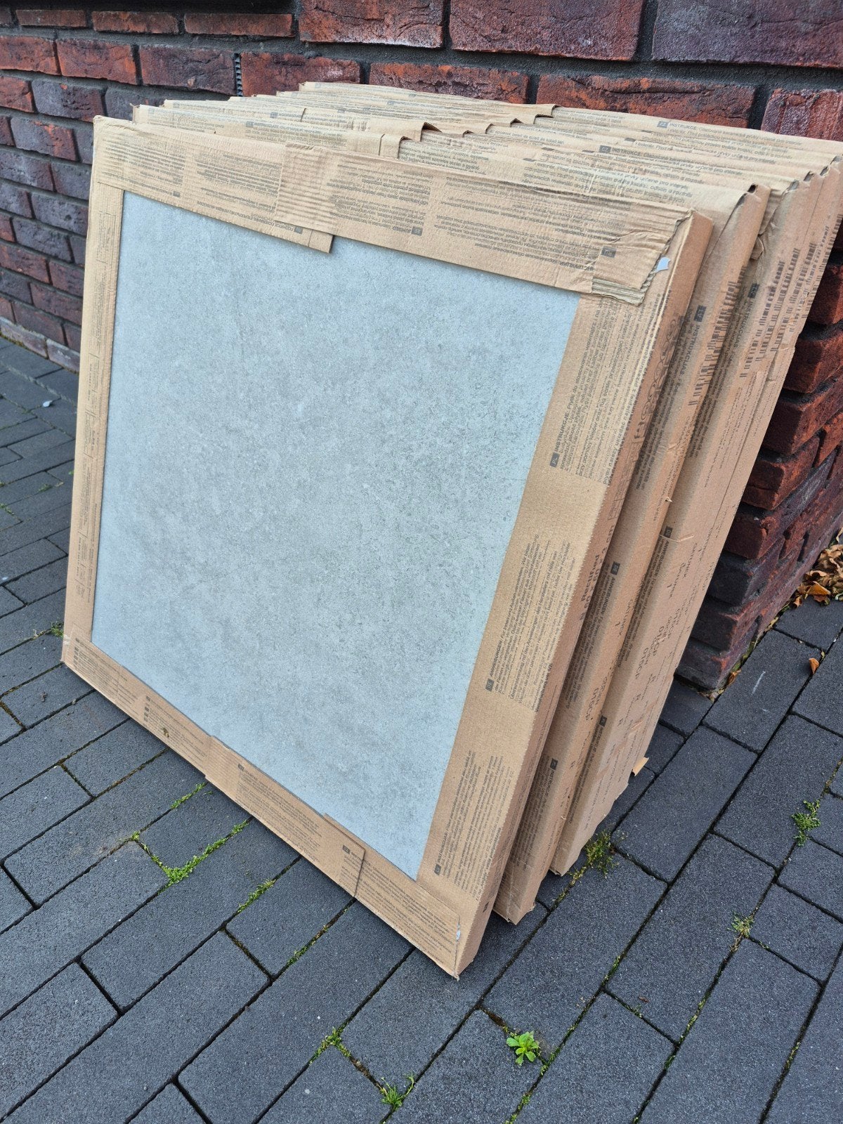 8 keramische terrastegels Cerasolid Cortona Silver 60x60cm, Ophalen, Keramiek, Nieuw, Minder dan 5 m²
