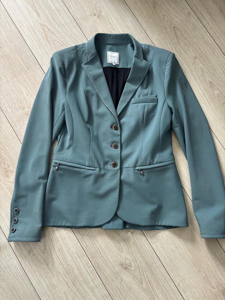 Samshield Victorine steel grey wefstrijdjasje, Dieren en Toebehoren, Paardrijkleding, Ophalen of Verzenden, Zo goed als nieuw