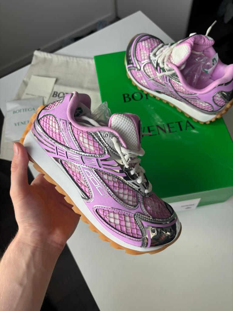 Bottega Veneta Orbit Sneaker Pink / Silver, Kleding | Dames, Ophalen of Verzenden, Roze, Sneakers of Gympen, Zo goed als nieuw