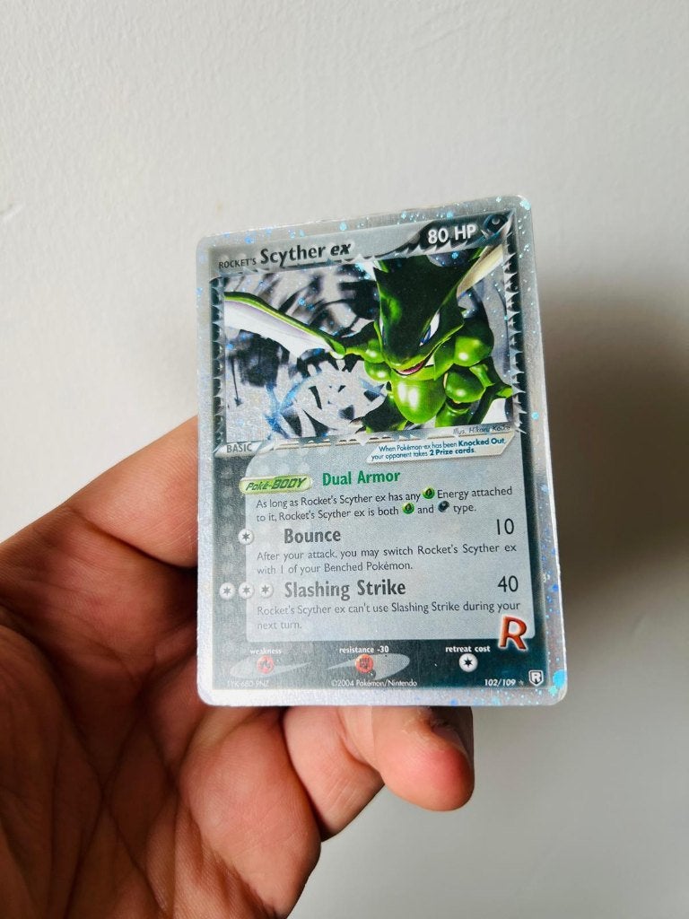 Rocket’s Scyther Ex 102/109 Ex Team Rocket Returns Pokemon, Verzenden, Zo goed als nieuw, Losse kaart, Foil