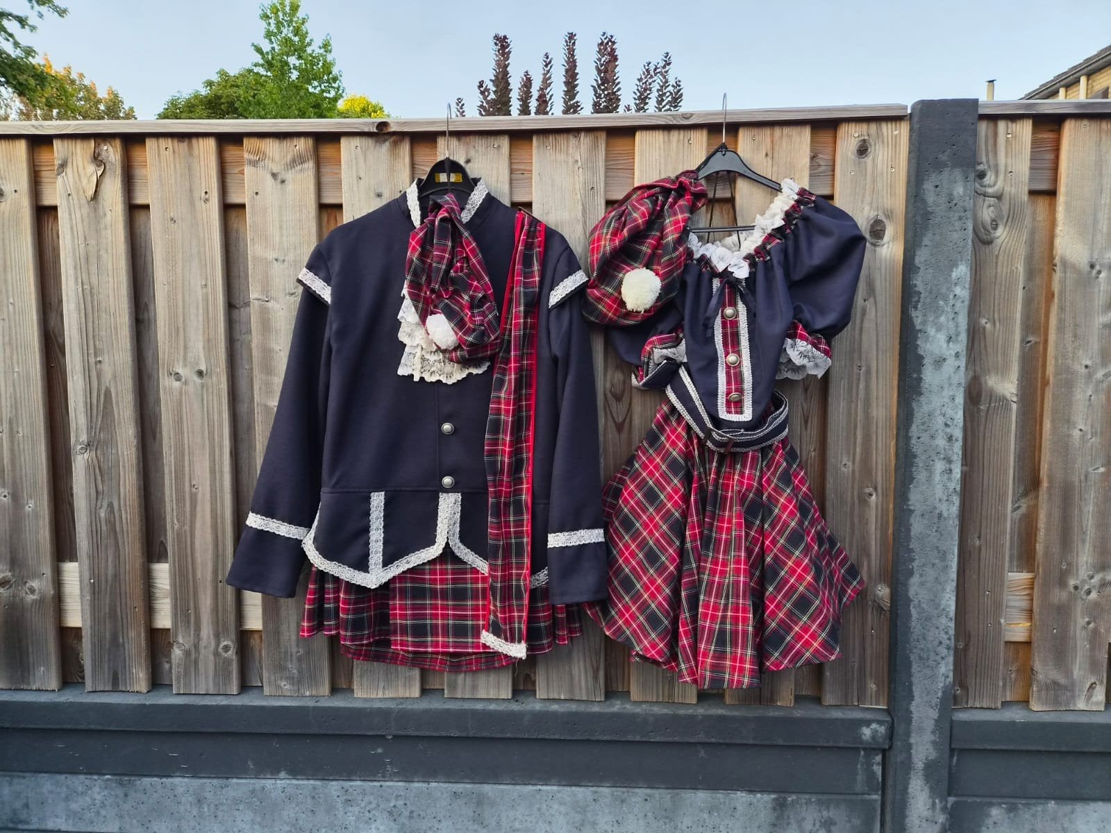 Schotse duo kledij - Heren maat 54, Dames maat 44, Ophalen, Carnaval, Karnavals Wierts, Kleding