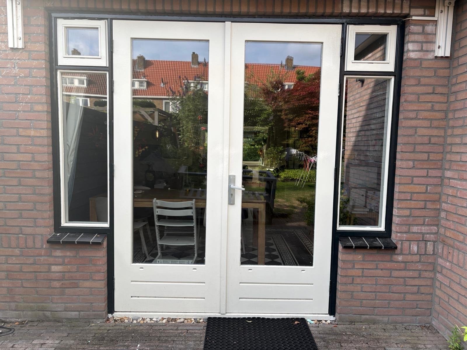 Buiten pui met openslaande deuren en HR++ glas (2024), Doe-het-zelf en Verbouw, Ophalen, Gebruikt, Deurkozijn, 225 cm of meer