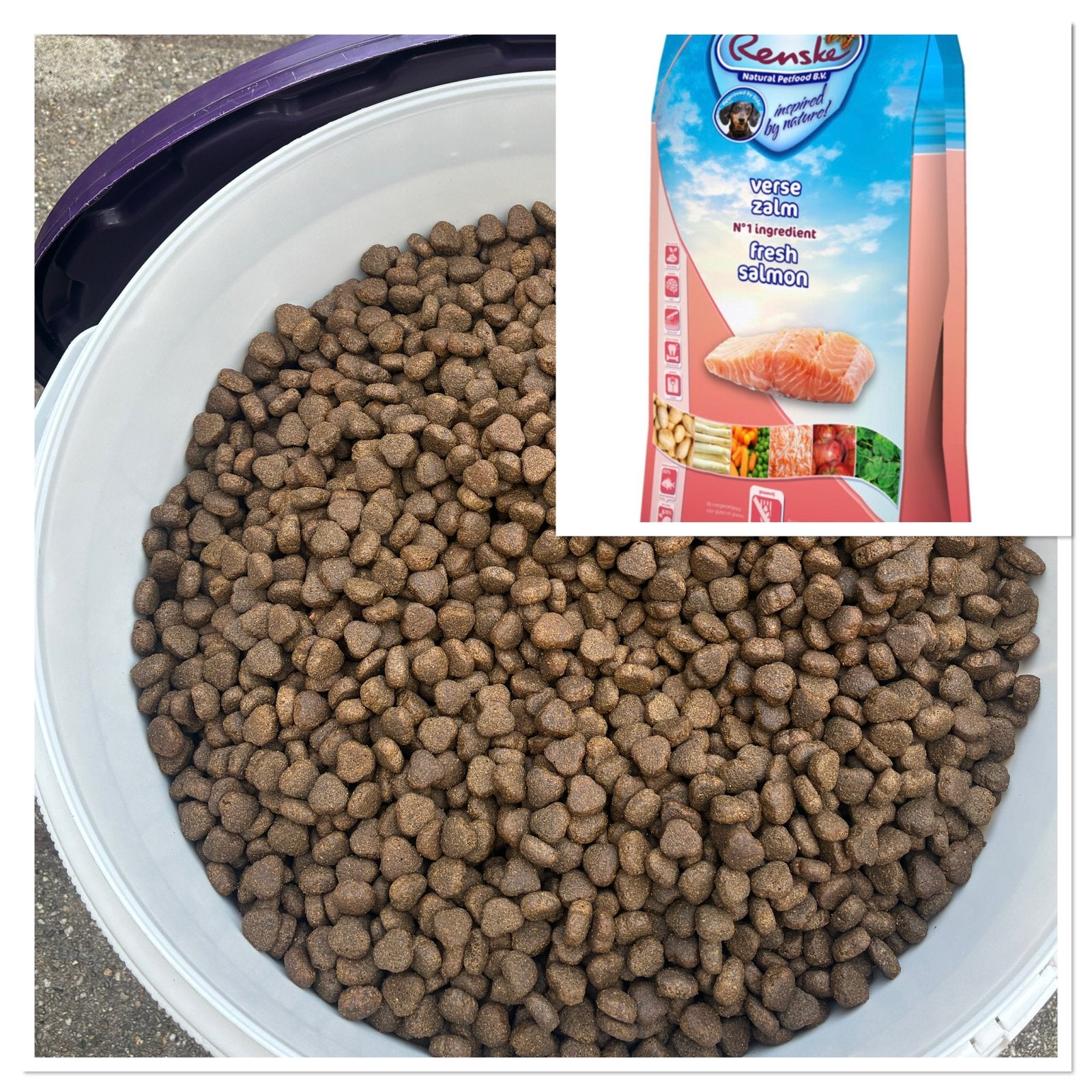 10 kg  RENSKE graanvrije zalmbrokken. Ht september 2027, Ophalen, Hond