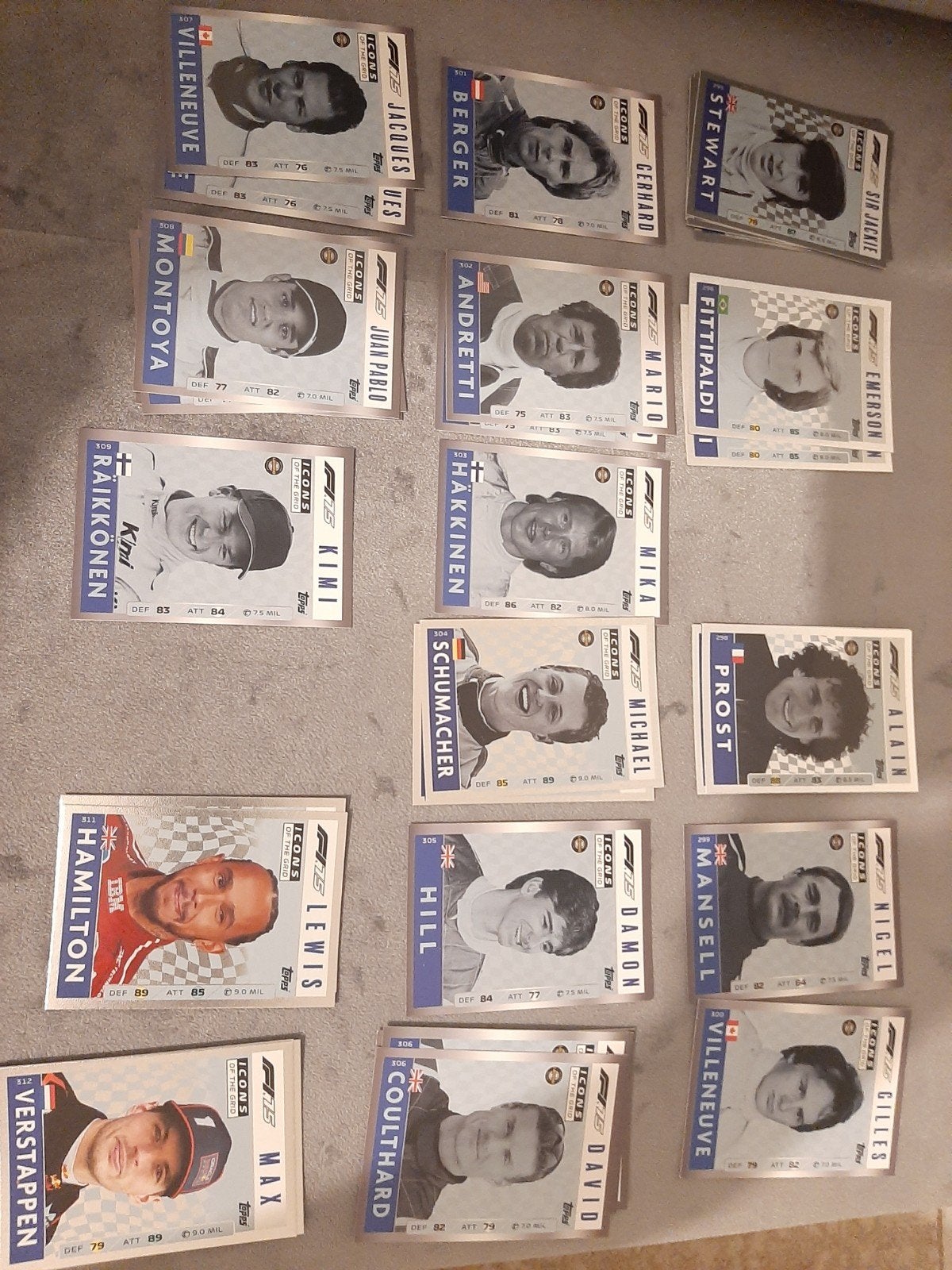 Topps F1 Icons Kaartenset - Diverse Coureurs, Ophalen of Verzenden, Zo goed als nieuw, Formule 1