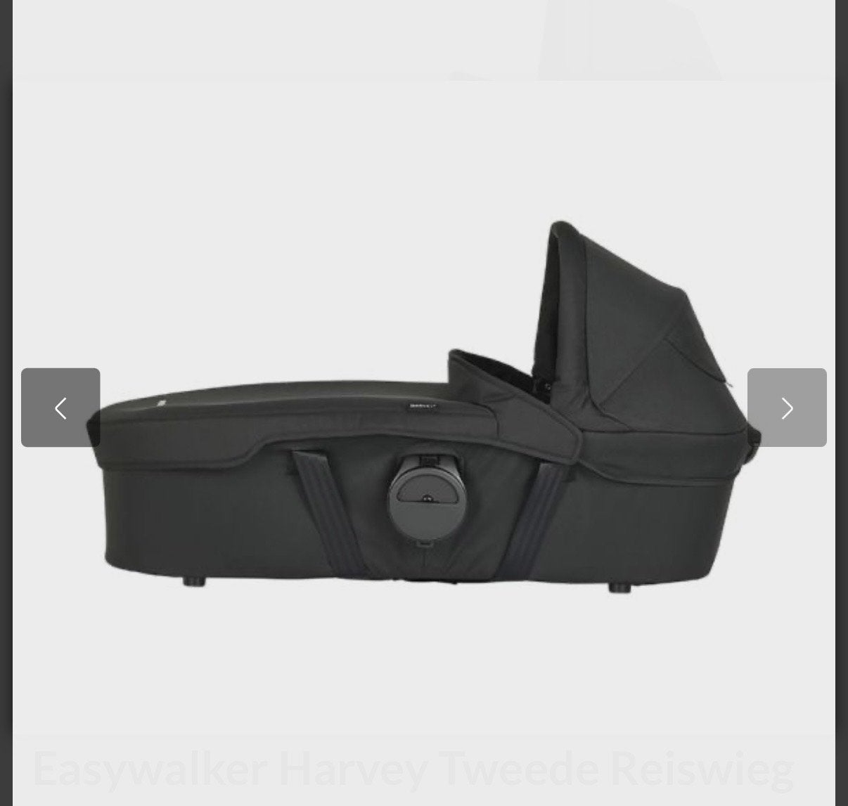 Easywalker Harvey Tweede Reiswieg - Zwart, Ophalen of Verzenden, Zo goed als nieuw, Met reiswieg, Kinderwagen