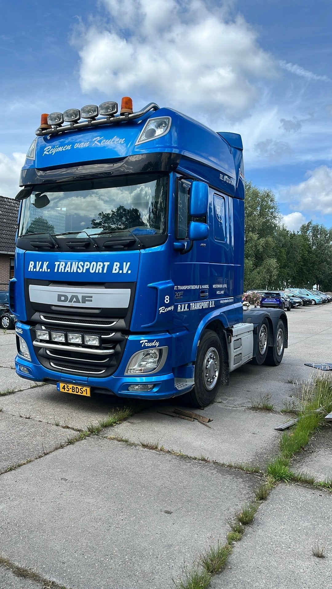 Daf xf 6x2, 460 pk, Euro 6, Blauw, Bedrijf