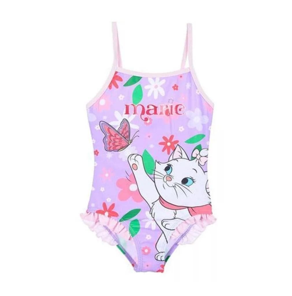 Marie Cat Badpak - Flower Lila - Maat 104 - 110 - 116, Disney, Maat 104, Meisje, Badpak
