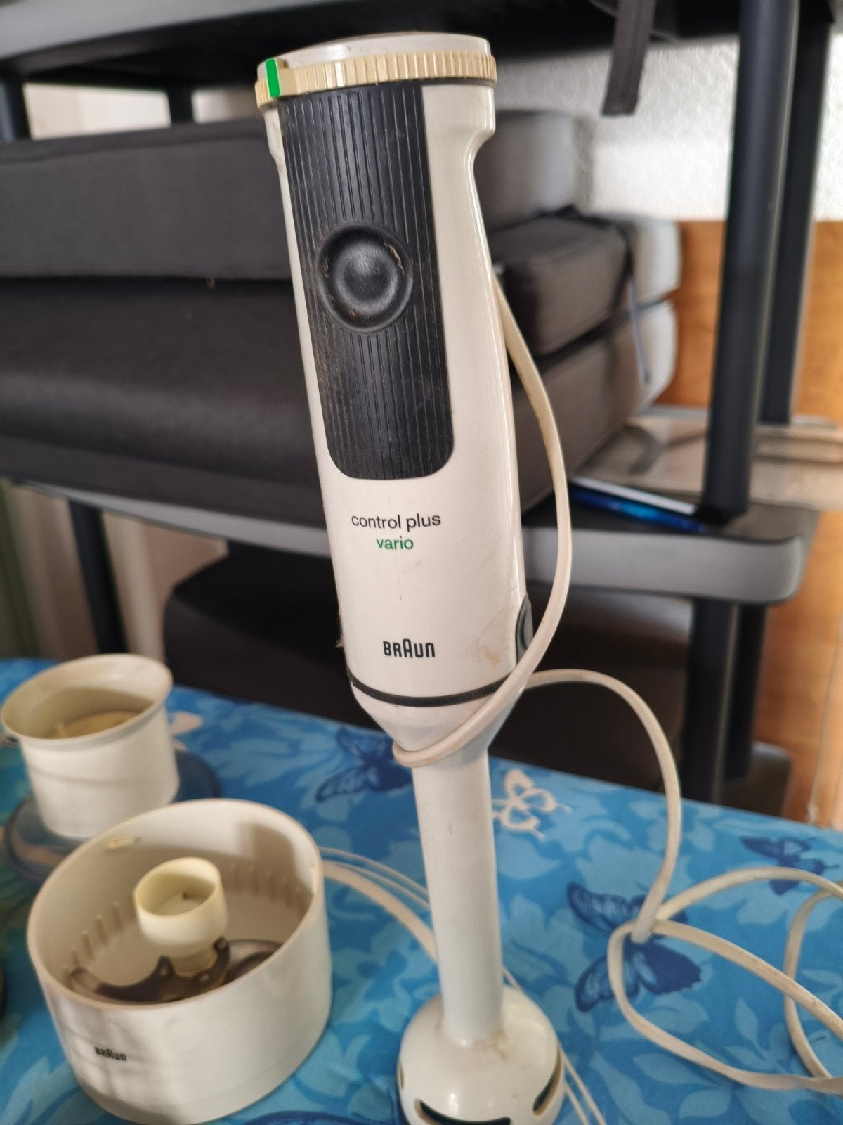 Braun Control Plus Vario staafmixer met accessoires, Minder dan 1 liter, Ophalen of Verzenden, Gebruikt, 3 snelheden of meer