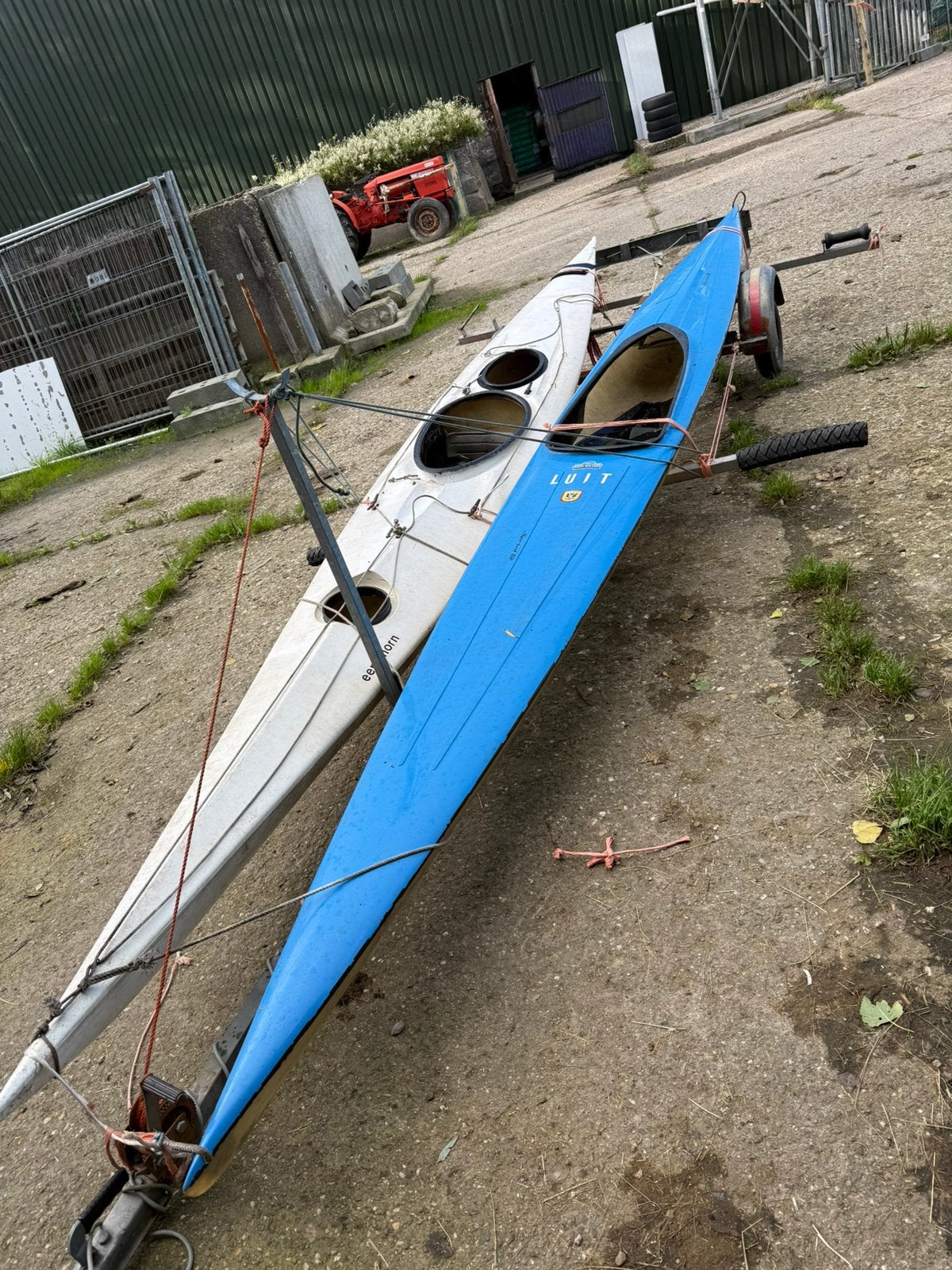 2 kanos met aanhanger, Watersport en Boten, Ophalen of Verzenden, Zo goed als nieuw, Eén persoon, Overige typen
