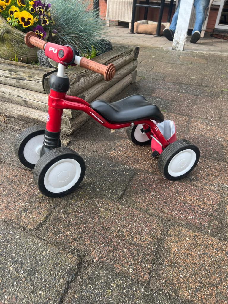 Puky Loopfiets Rood met 4 Wielen - Ideaal voor Kleintjes, Ophalen, Gebruikt, Loopfiets