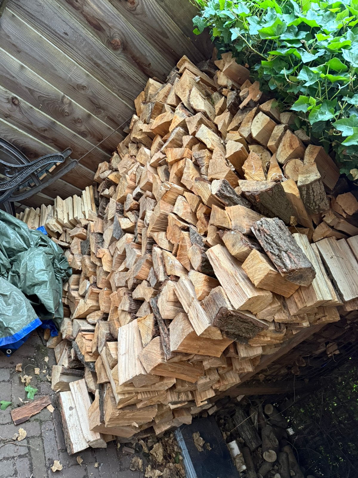 Openhaardt hout te koop +- 3kuub wilgen 120 euro !!!, Minder dan 3 m³, Ophalen