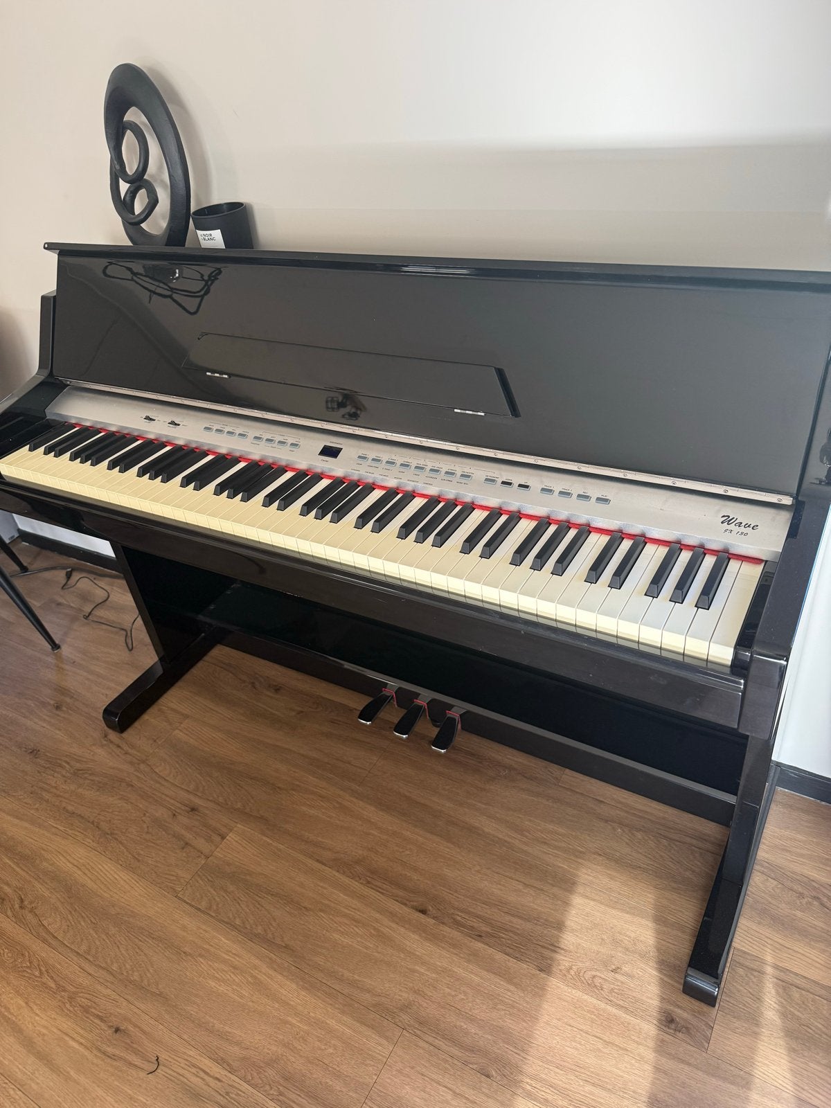 Mooie piano, Ophalen, Gebruikt, Zwart, Piano