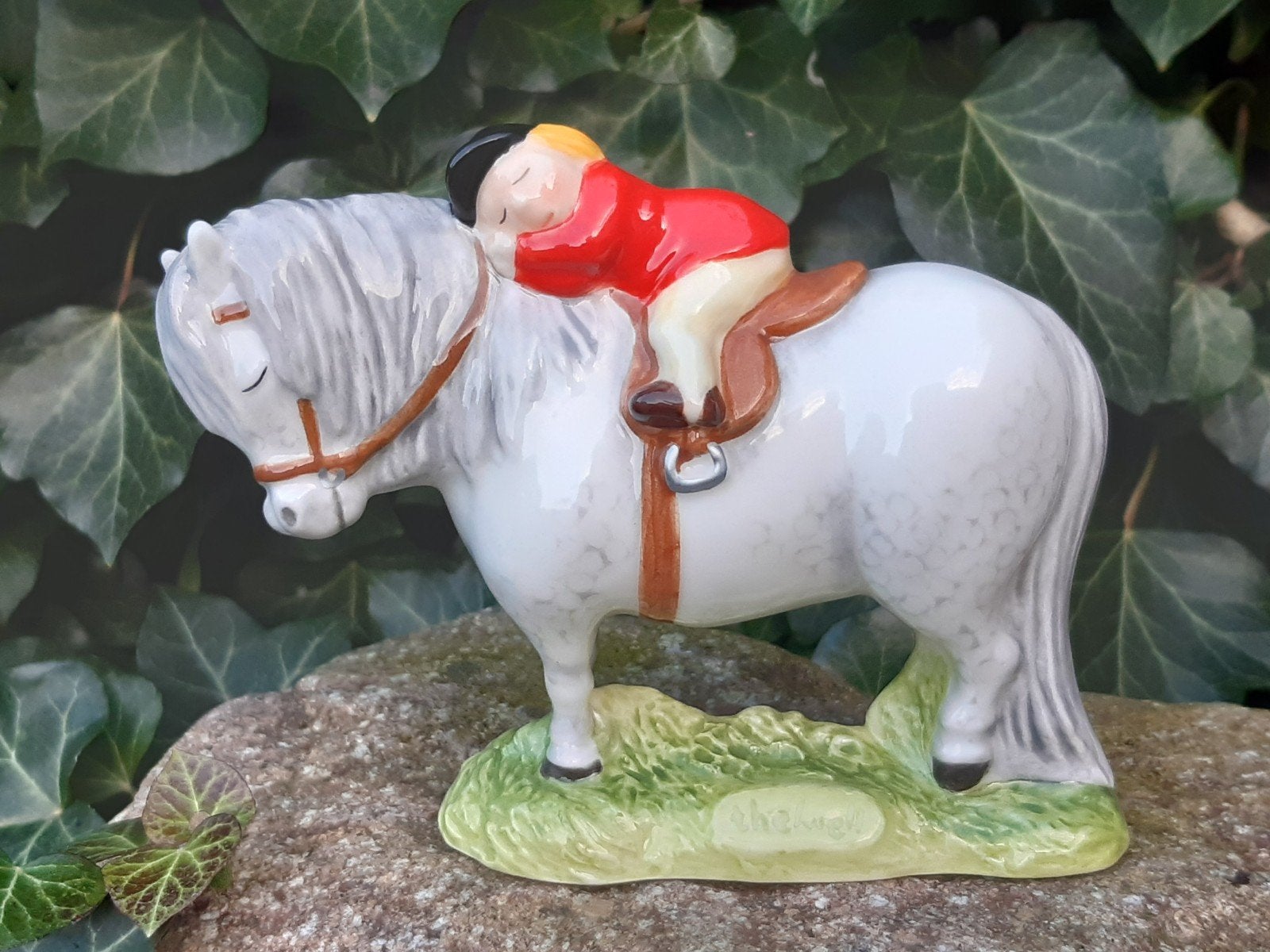 Thelwell paard beeld Beswick porcelein "sleepy heads", Ophalen of Verzenden, Zo goed als nieuw, Dier