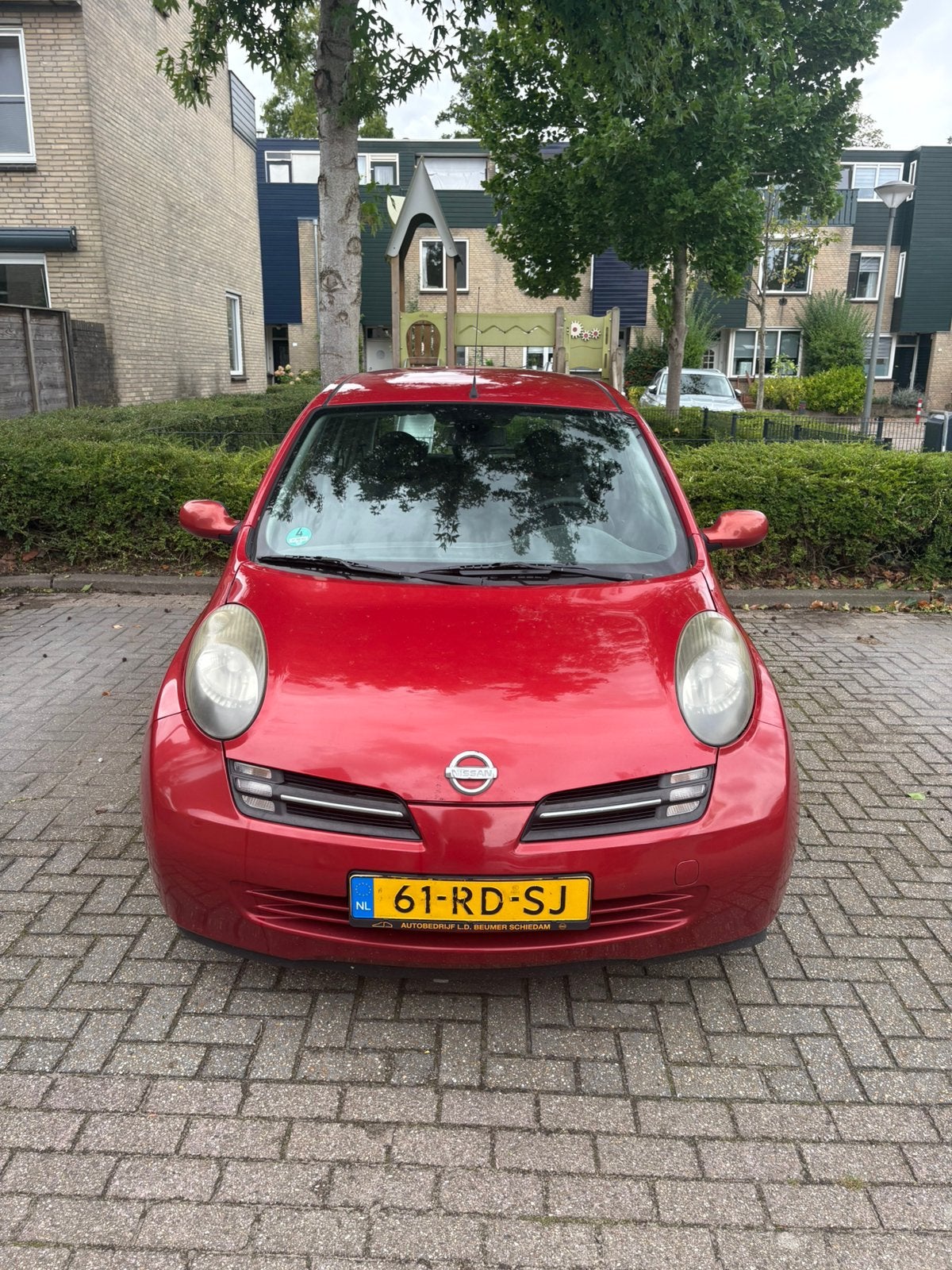 Nissan Micra 1.2 59KW 3DR 2005 Rood, Voorwielaandrijving, 31 €/maand, 4 cilinders, Origineel Nederlands