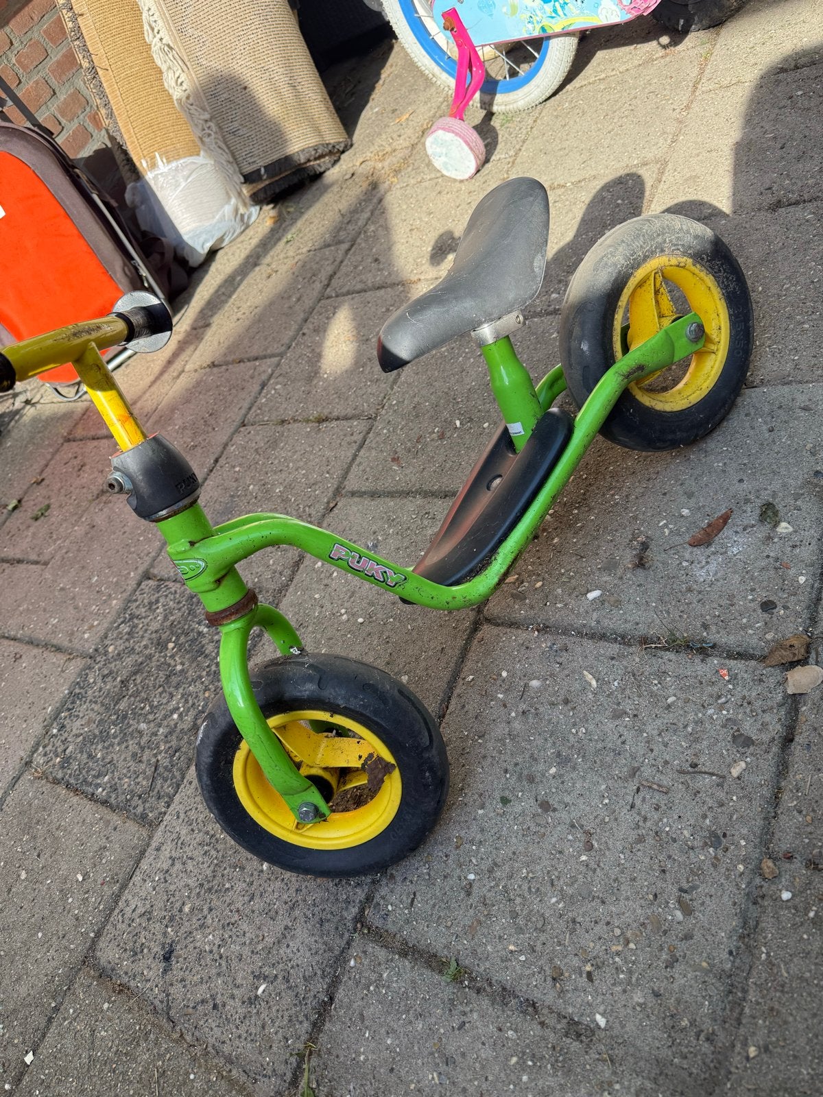 Puky loopfiets groen - Ideaal voor de kleintjes!, Ophalen, Gebruikt, Minder dan 16 inch