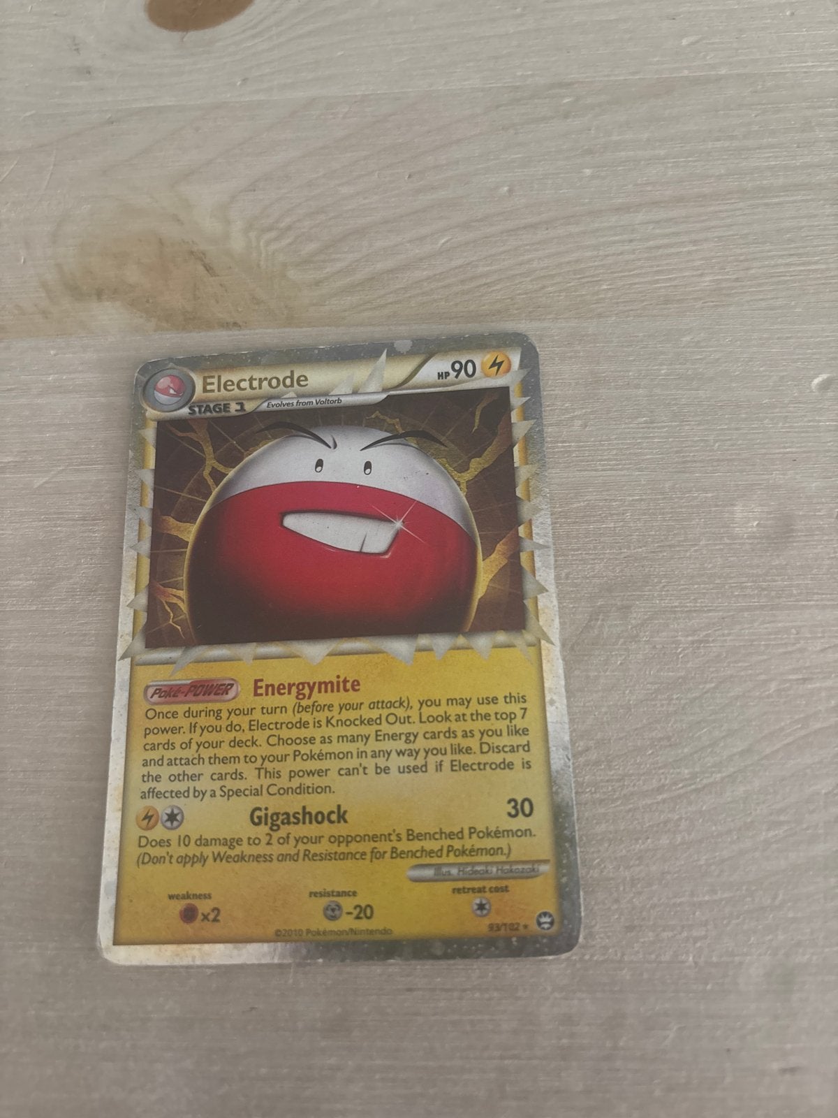Pokémon Kaart Electrode (Voltorb) - HP 90, Ophalen of Verzenden, Gebruikt, Losse kaart