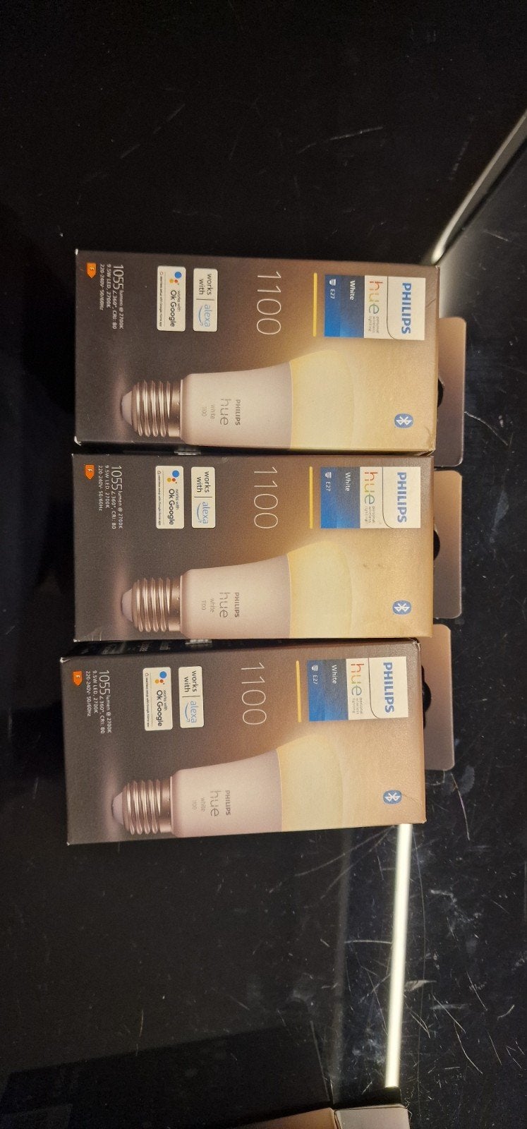 Philips Hue White E27 1100 Lumen Smart LED Lamp, Philips Hue, Bedienbaar via app, 60 watt of meer, Nieuw
