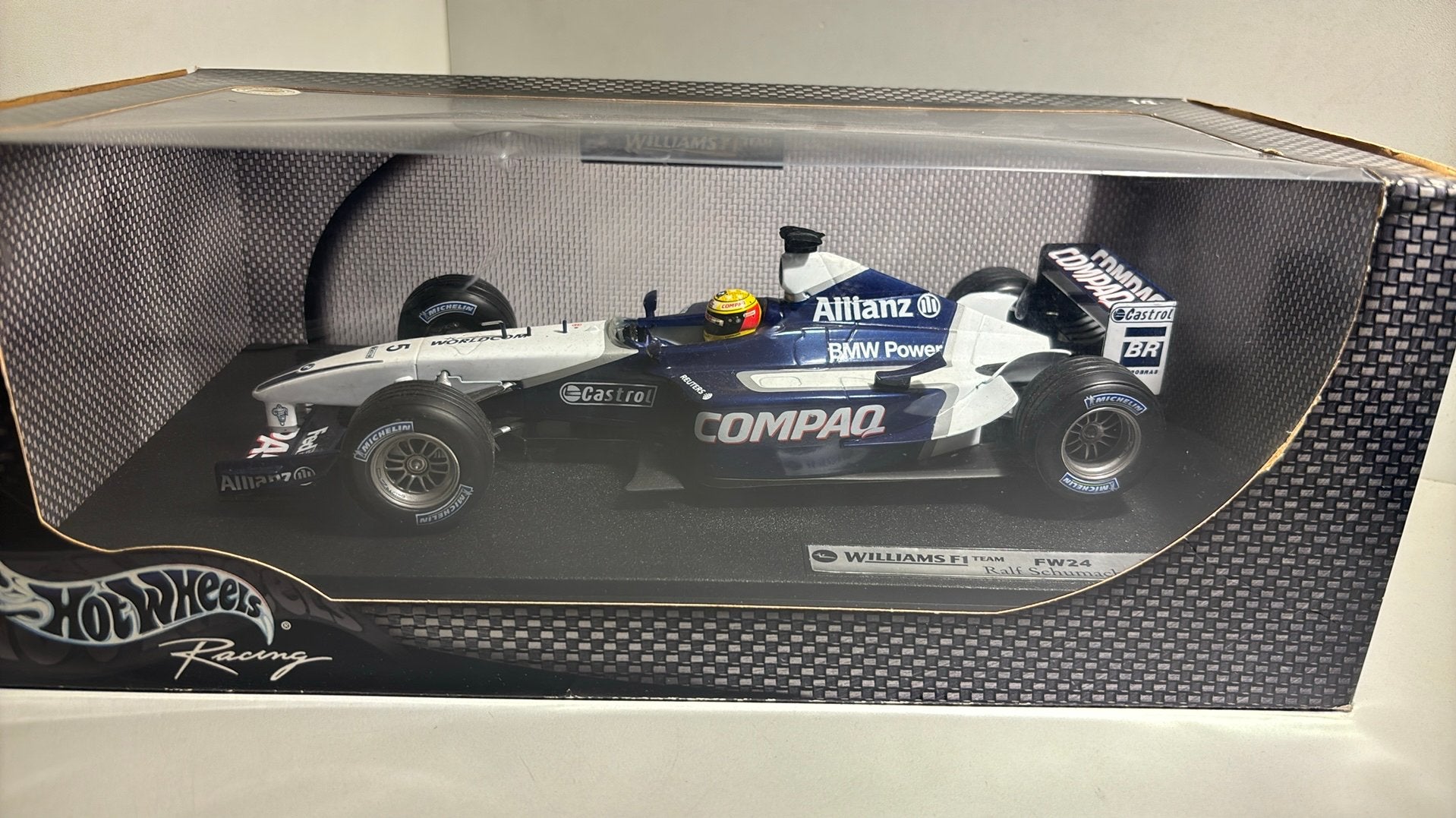 F1 williams fw24 ralf Schumacher hot wheels 1.18, Hobby en Vrije tijd, Modelauto's | 1:18, Ophalen of Verzenden, A, A, A
