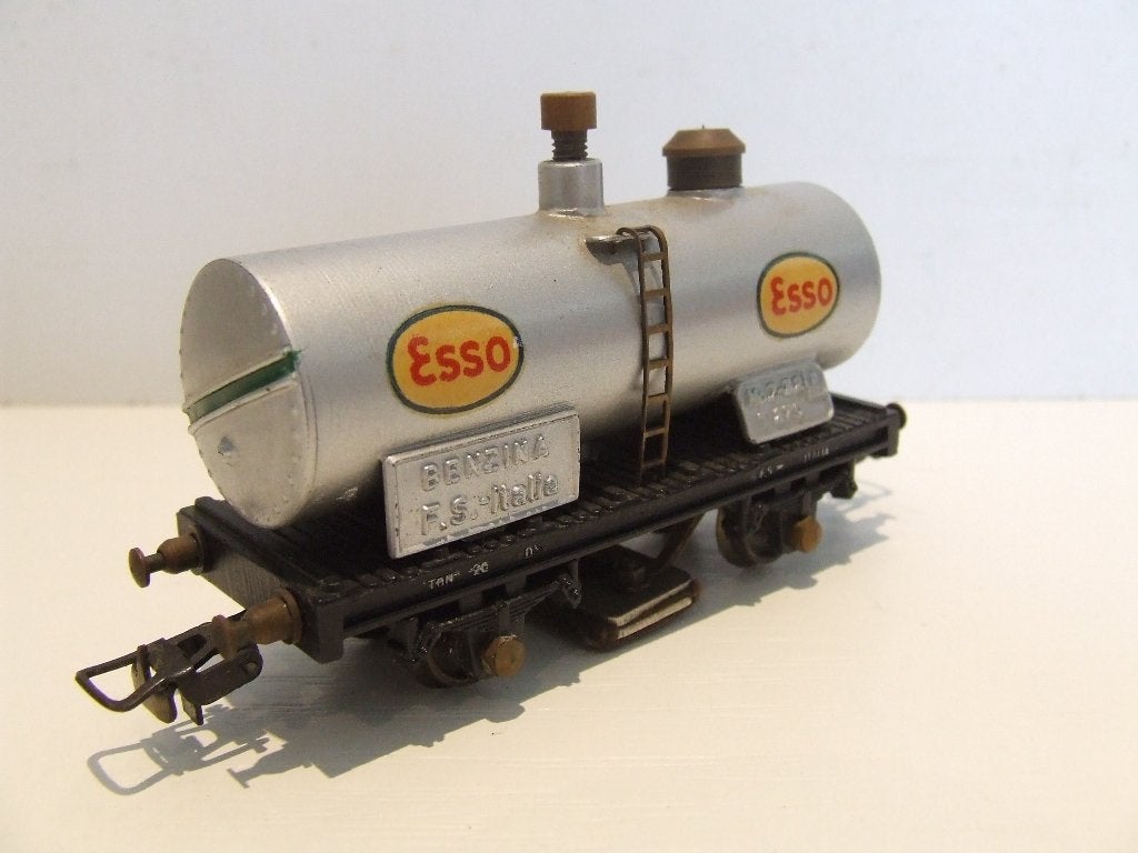 POCHER  railpoetswagen,  ketelwagen Esso,  2 assig,, Overige merken, Gelijkstroom, Wagon, Ophalen of Verzenden