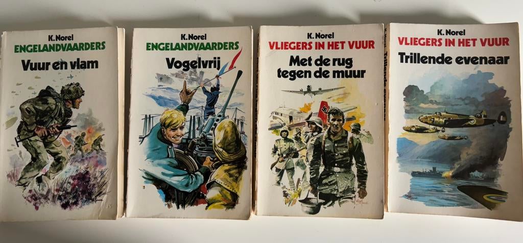 K. Norel - Engelandvaarders & Vliegers in het Vuur (4 delen), Ophalen of Verzenden, Tweede Wereldoorlog, Gelezen, Luchtmacht