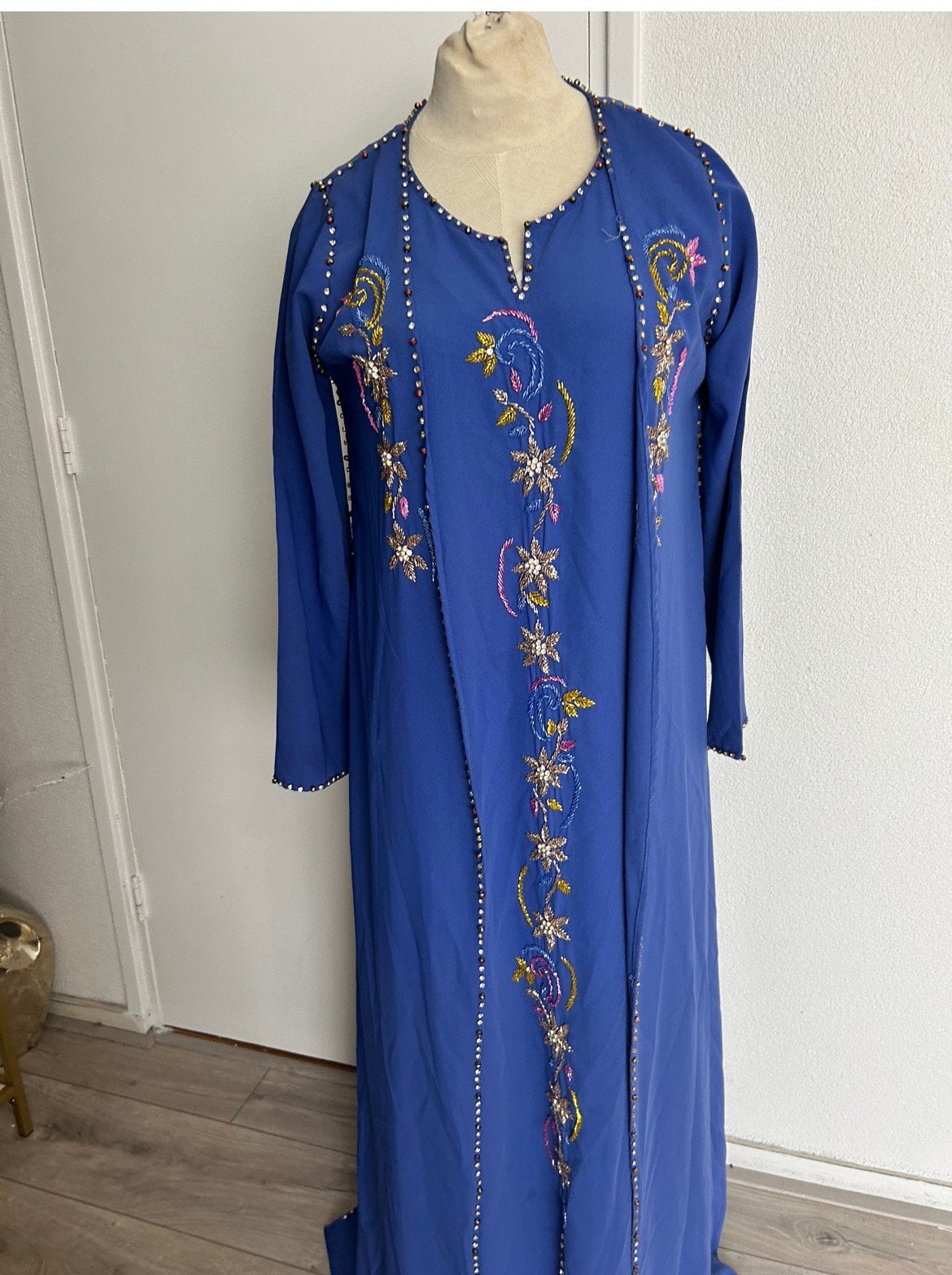 Mooie luxe kimono kaftan caftan maat L, Kleding | Dames, Gelegenheidskleding, Ophalen of Verzenden, Zo goed als nieuw, Maat 38/40 (M)