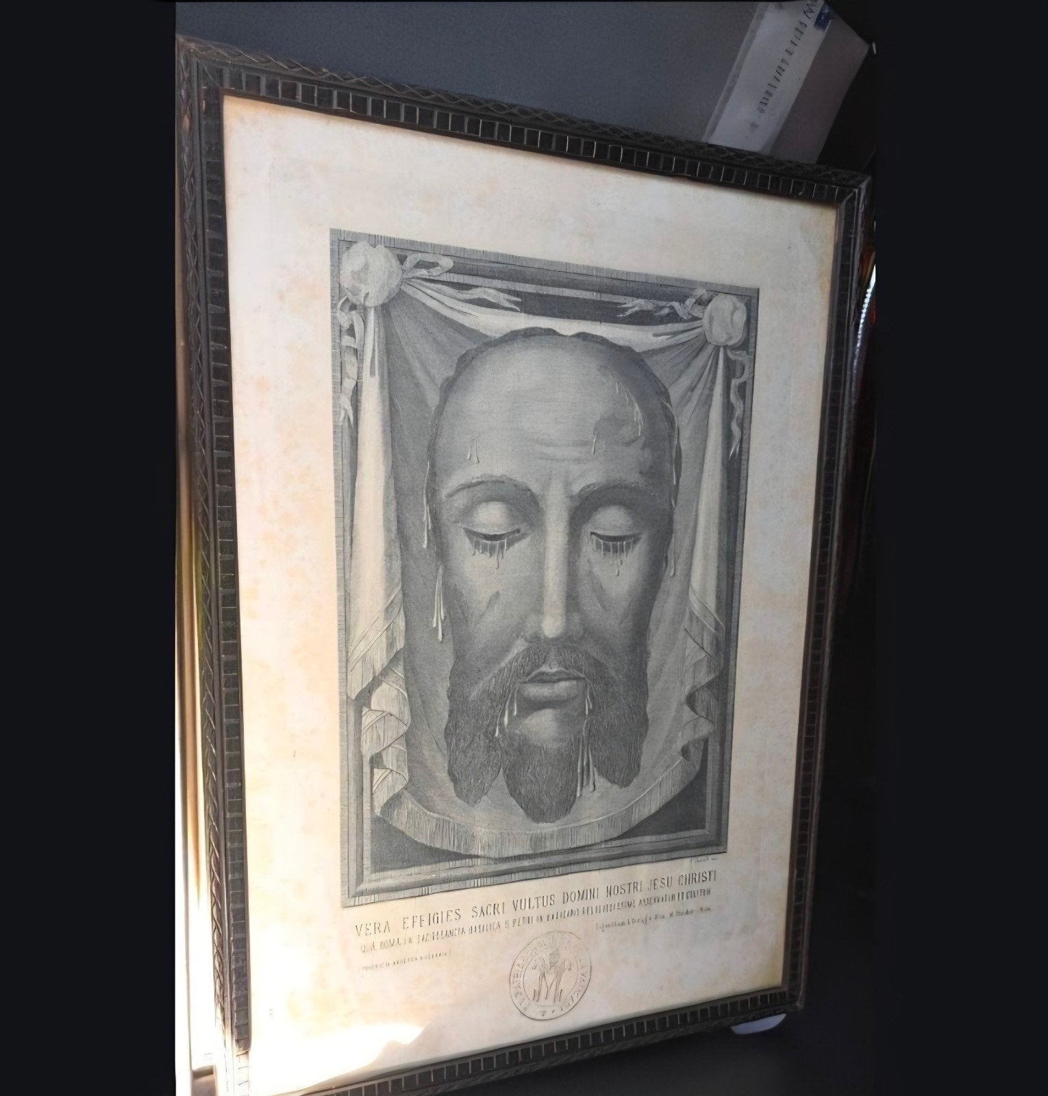 Vera Effigies Sacri Vultus Jesus Christus - Vaticaan Stempel, Ophalen of Verzenden