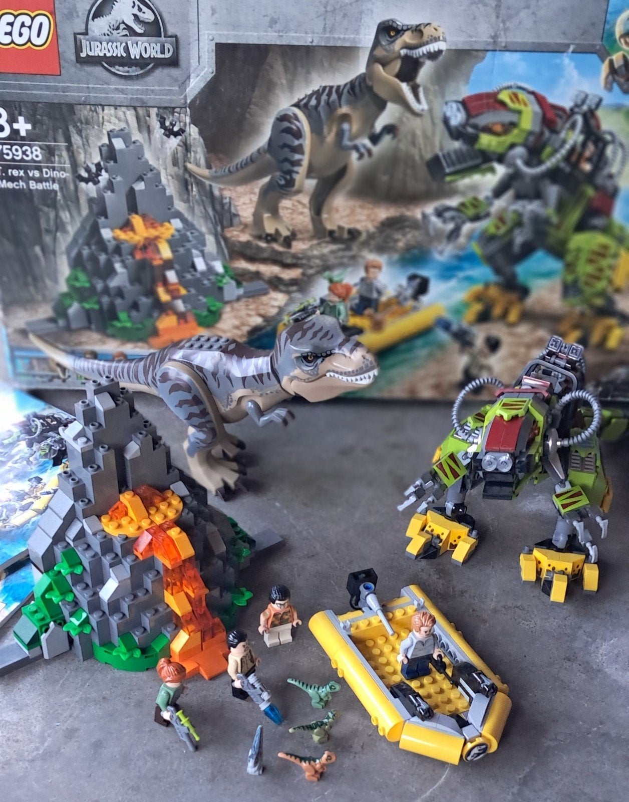 LEGO Jurassic World Indominus Rex vs. Ankylosaurus (75938), Ophalen of Verzenden, Zo goed als nieuw, Complete set, Lego