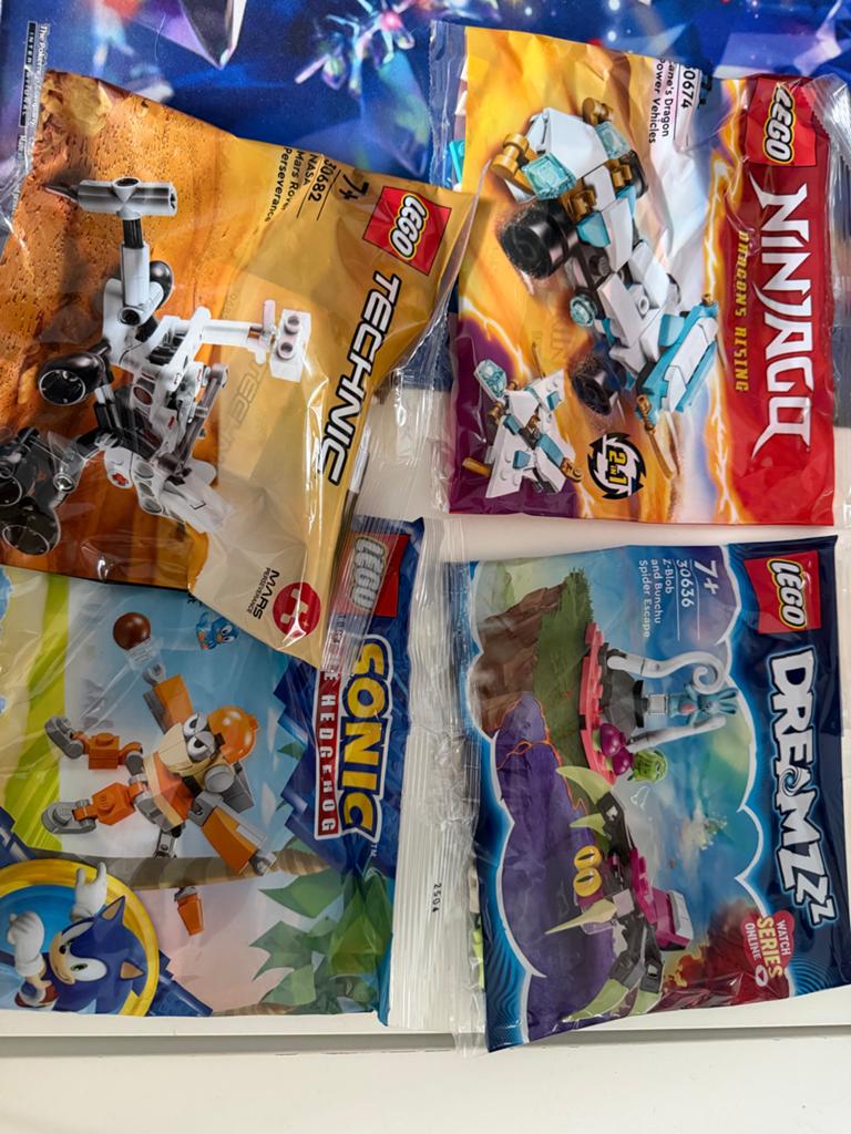 LEGO Polybags: Technic, Ninjago, Sonic, Dreamz (4 stuks), Overige thema's, Lego, Nieuw, Ophalen of Verzenden