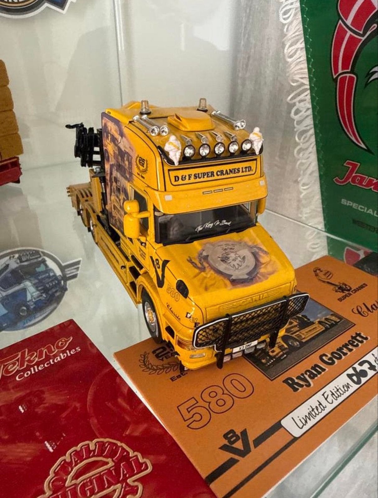 Scania 580 V8 Classic D&F Super Cranes Ltd. model, Overige merken, 1:32 tot 1:50, Ophalen of Verzenden, Zo goed als nieuw