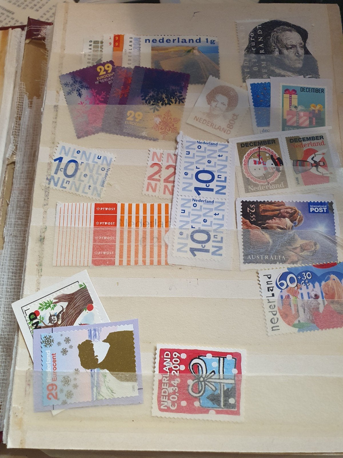 Diverse postzegelcollectie in album, Ophalen of Verzenden, Buitenland