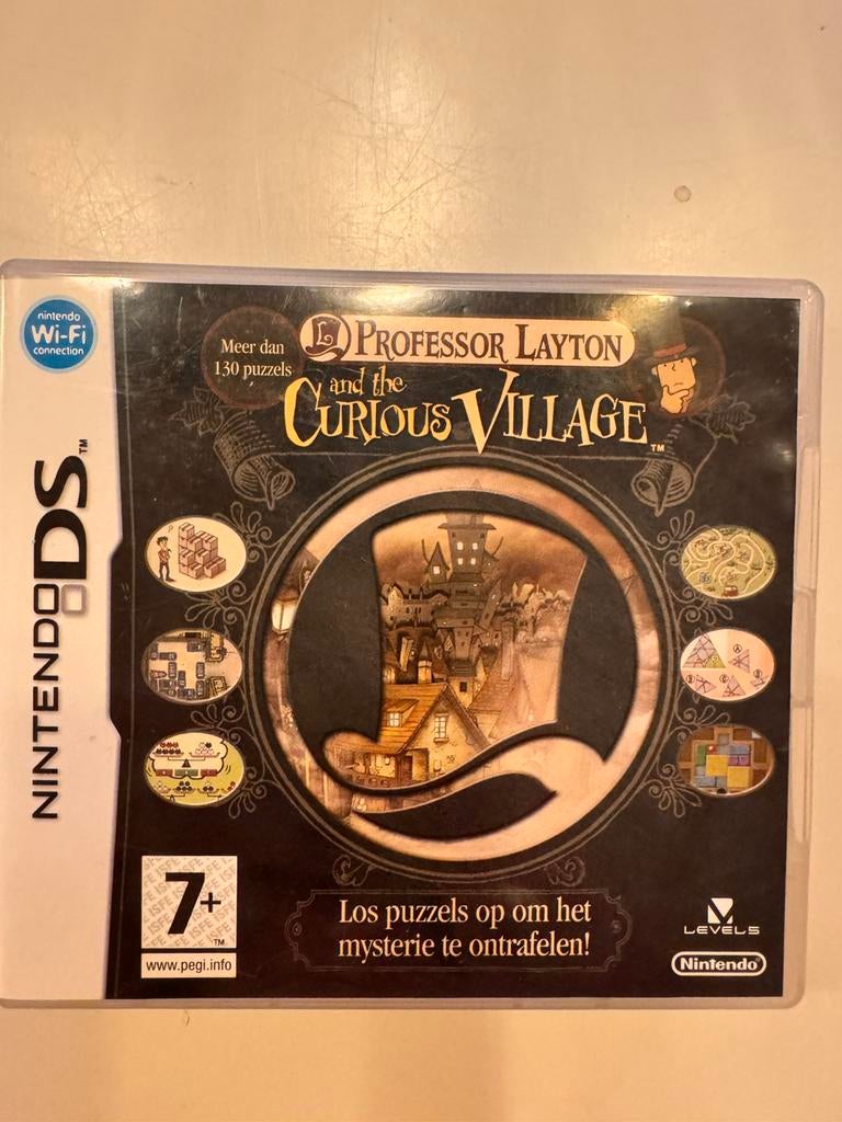 Professor Layton en het Geheimzinnige Dorp - Nintendo DS, Puzzel en Educatief, 1 speler, Ophalen of Verzenden, Zo goed als nieuw
