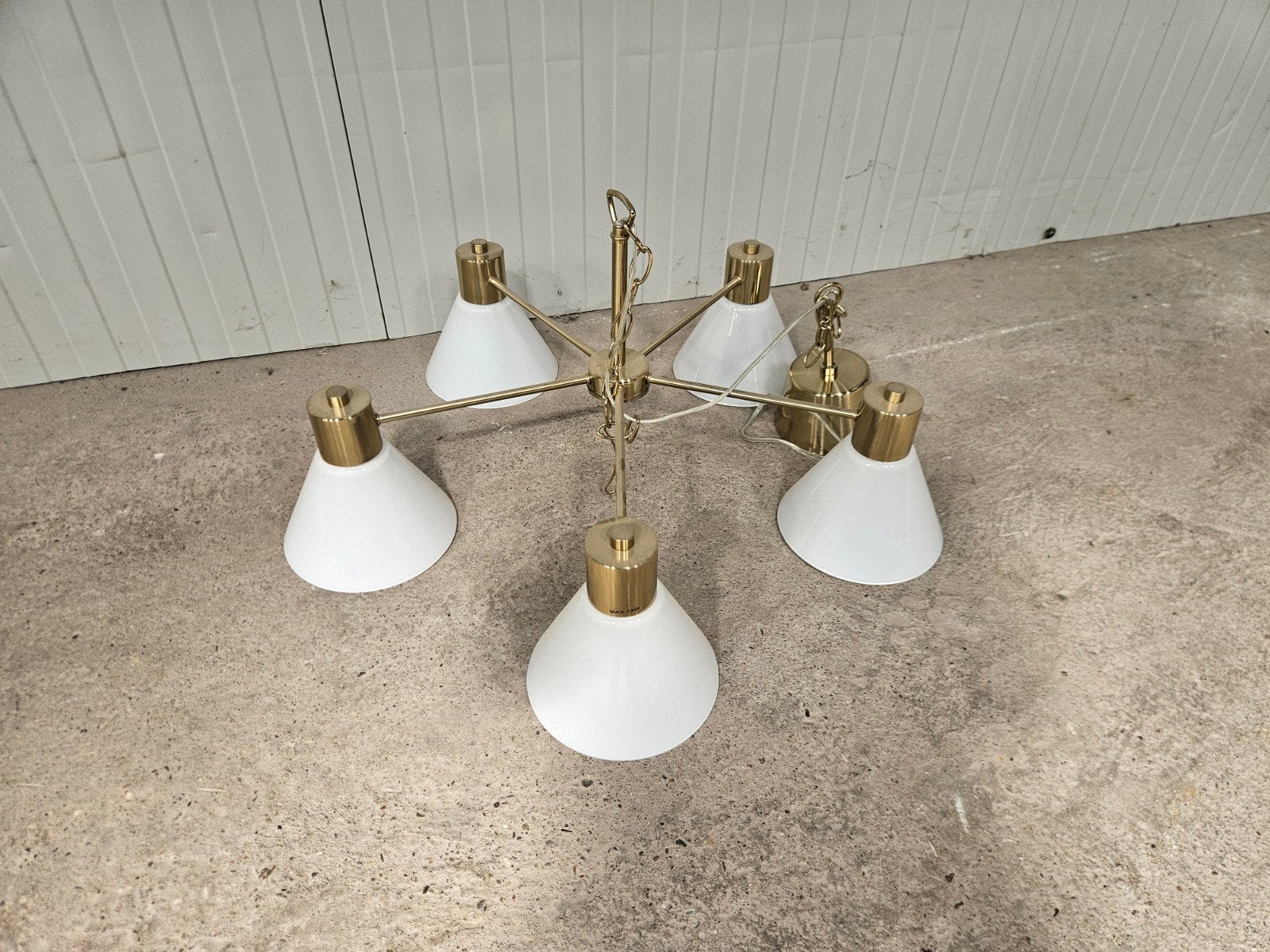 IKEA Flugby T1818F Plafondlamp - 5-lichts, Ophalen, Gebruikt, Modern, Scandinavisch, E14 (klein)