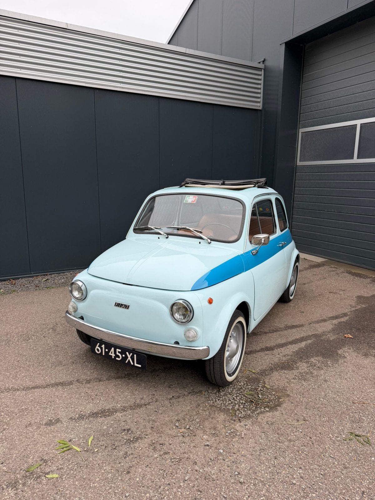 Fiat 500R oldtimer | 1973 | Origineel Nederlands |, Blauw, Origineel Nederlands, Bruin, Handgeschakeld