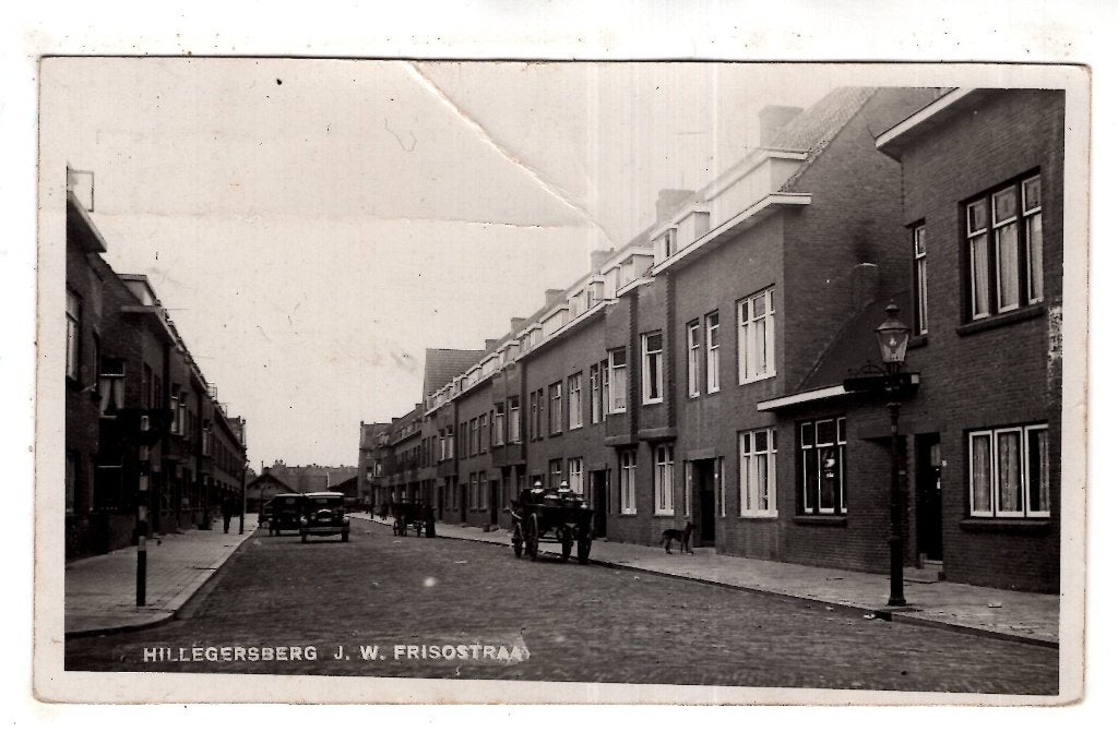 Rotterdam Frisostraat fotokaart Hillegersberg 1931, Verzenden, 1920 tot 1940, Gelopen, Zuid-Holland