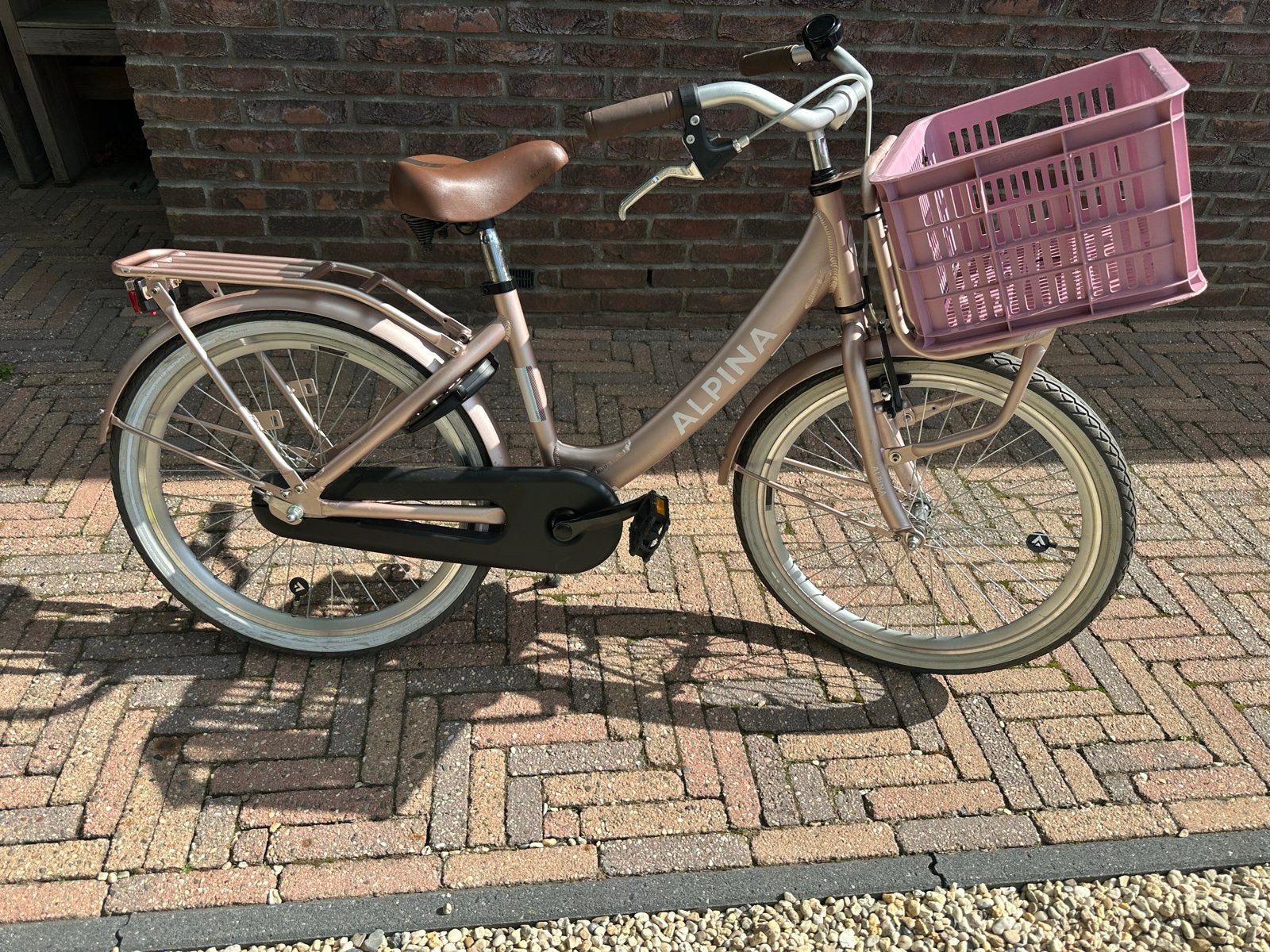 Alpina Clubb 20 inch Rose Gold Matt meisjes kinderfiets, Ophalen, Zo goed als nieuw, Terugtraprem, 20 inch of meer