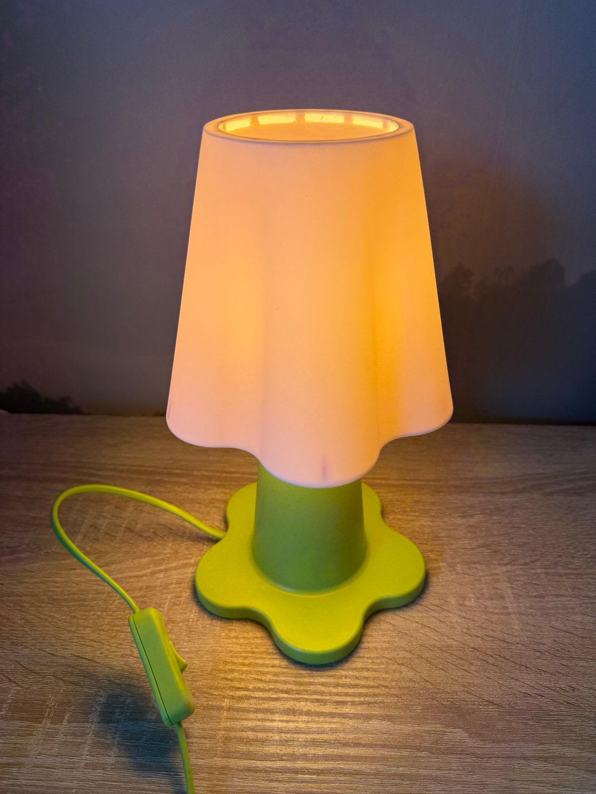 Vintage IKEA Mammut Tafellamp - Groen/Wit Kinderlamp, Gebruikt, Meerkleurig, Kinderlamp, E14 (klein)