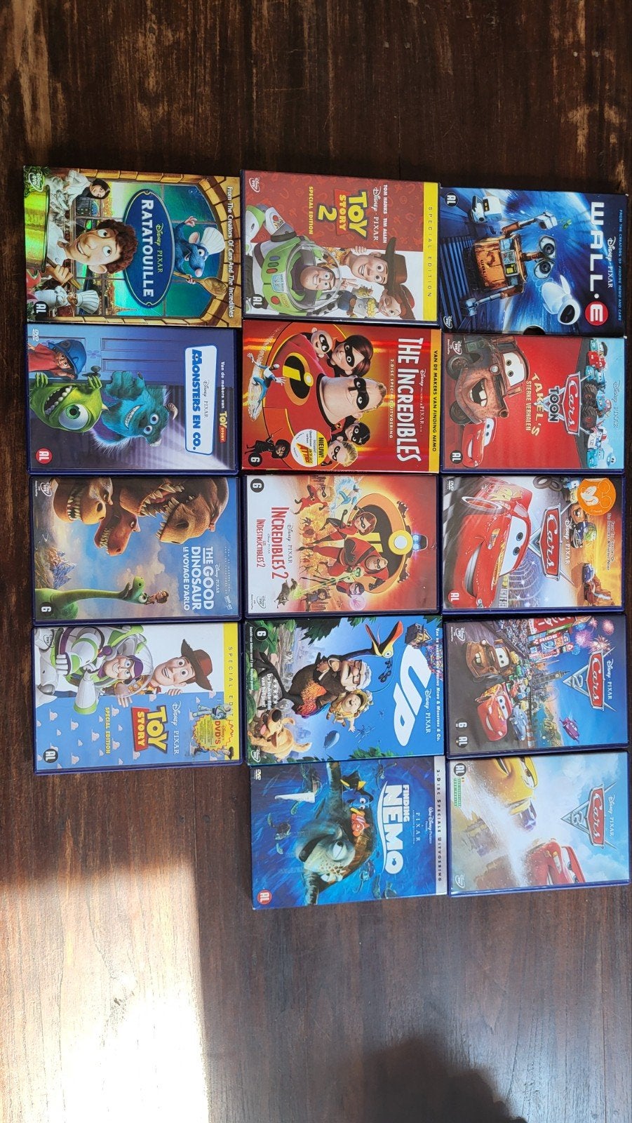 Grote collectie Disney Pixar DVD's - 12 films, Gebruikt, Animatie, Verzamelbox, Alle leeftijden