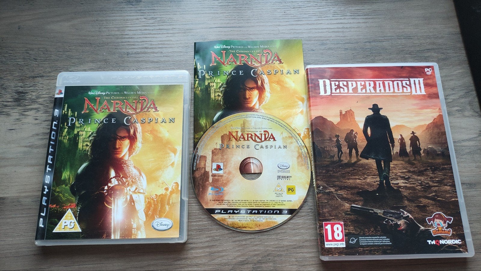 Narnia Prince Caspian ps3 en gratis desperados 3 pc game, Ophalen of Verzenden, Zo goed als nieuw